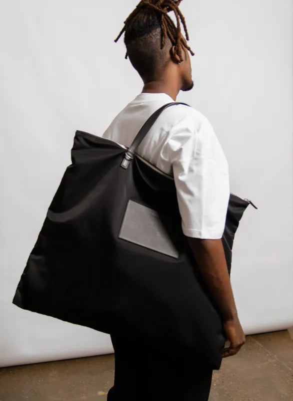 Large Zip Tote Bag Black sold by Nomad