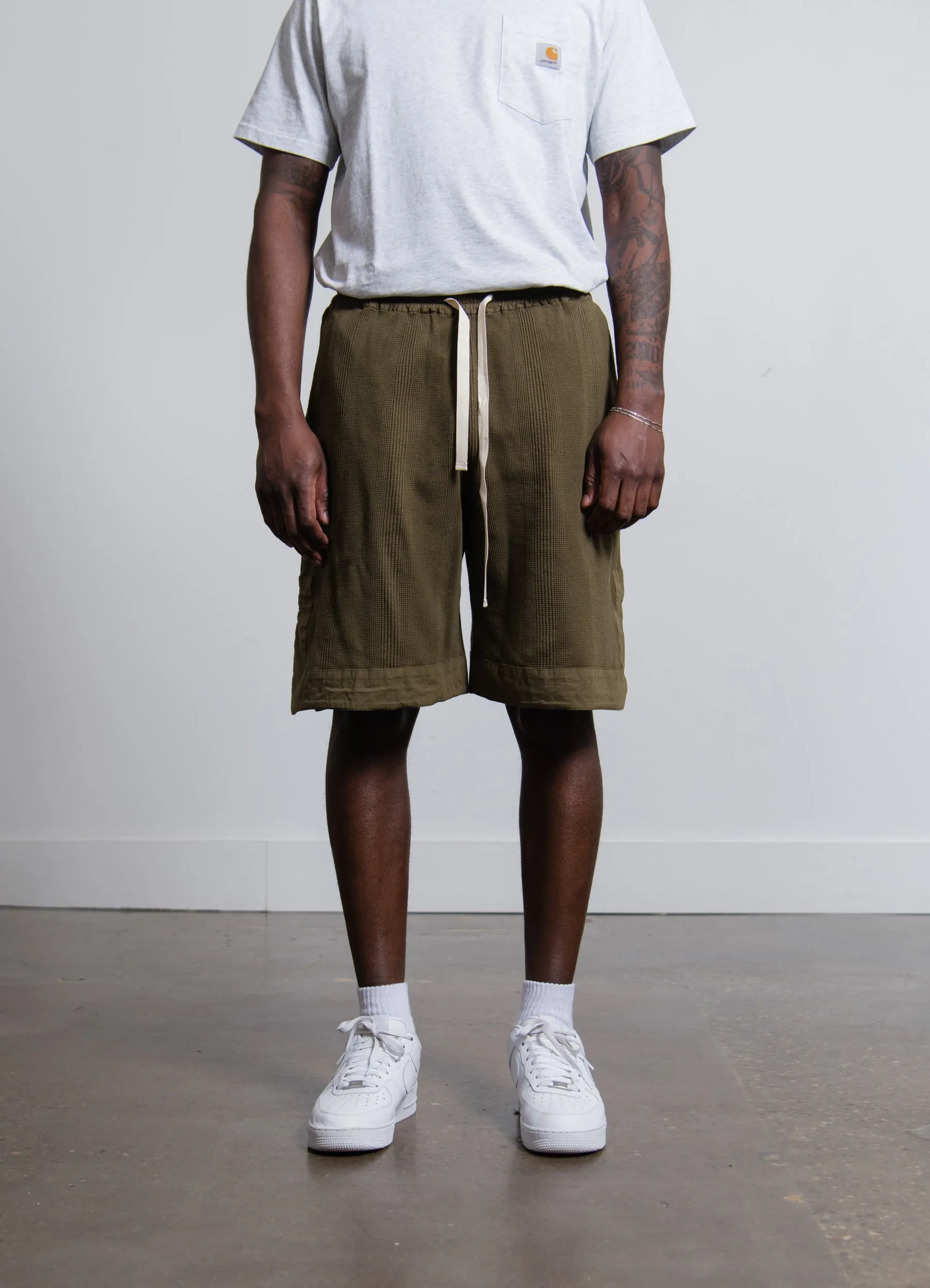 Waffle Stripe Short Medium Green JPUU707501 sold by Nomad