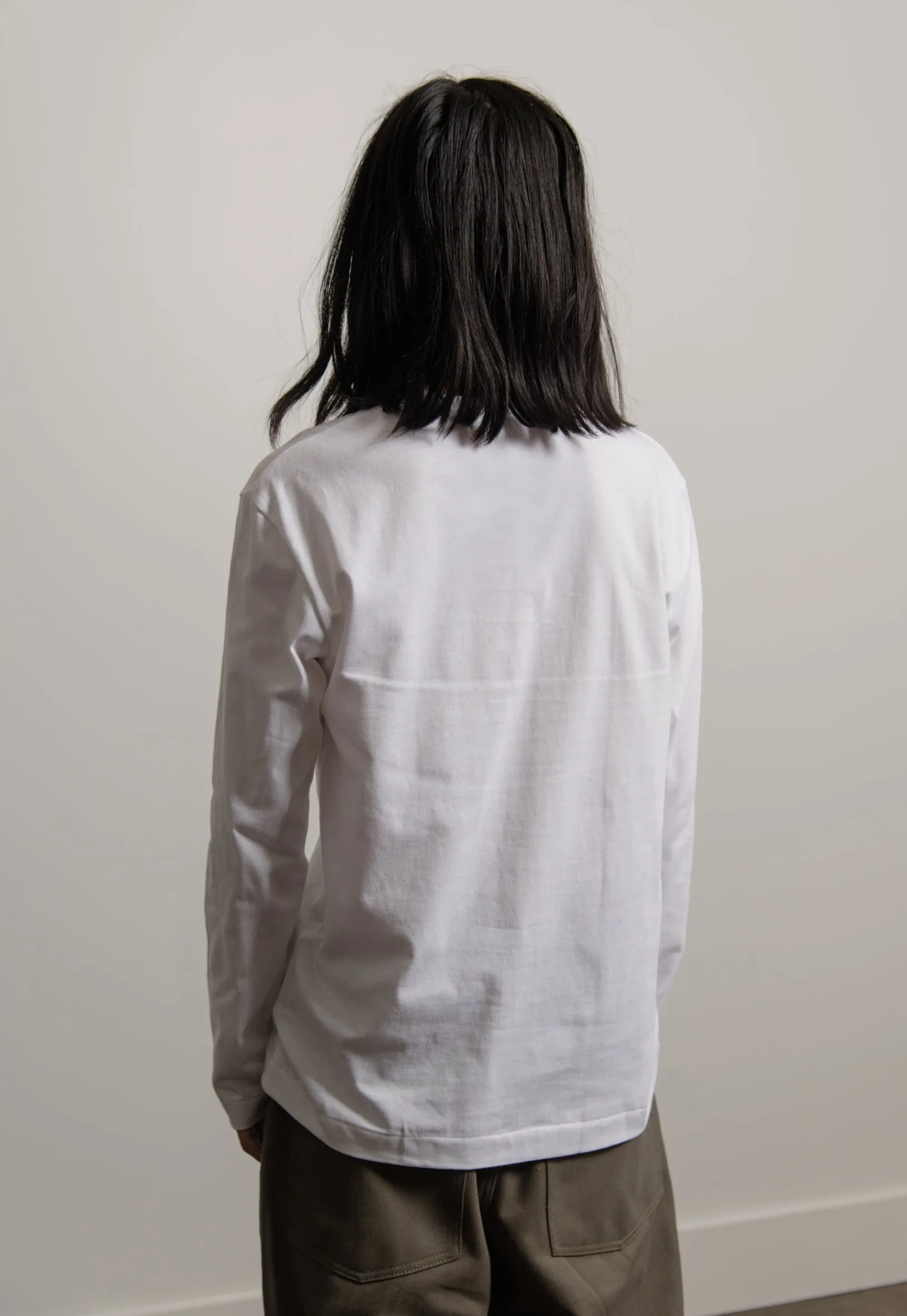 Long Sleeve Multi Emblem Tee White/Black T286 sold by Nomad product image thumbnail 4