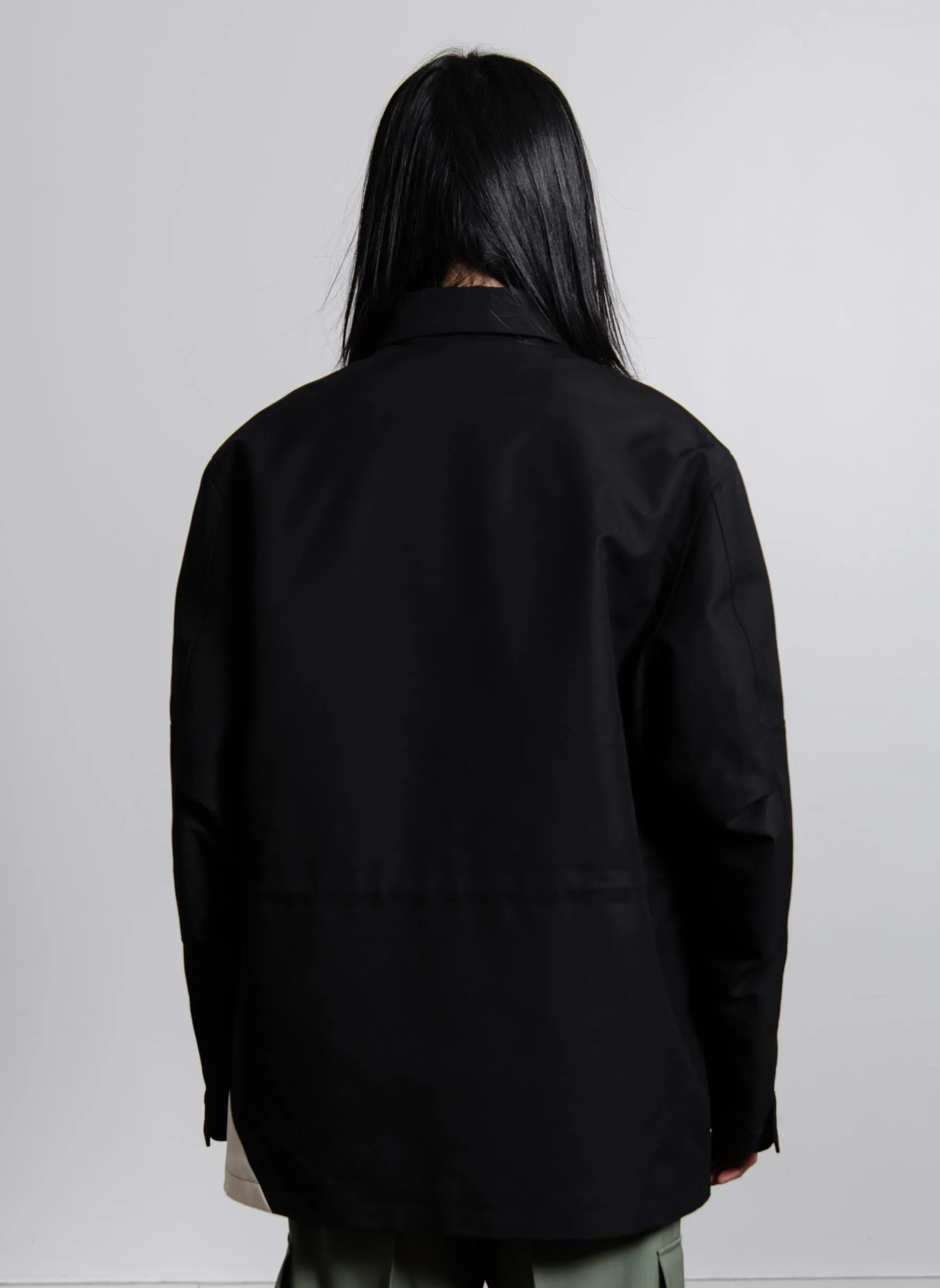 Fine Double Cotton Field Jacket Black JSMU400201 sold by Nomad product image thumbnail 4