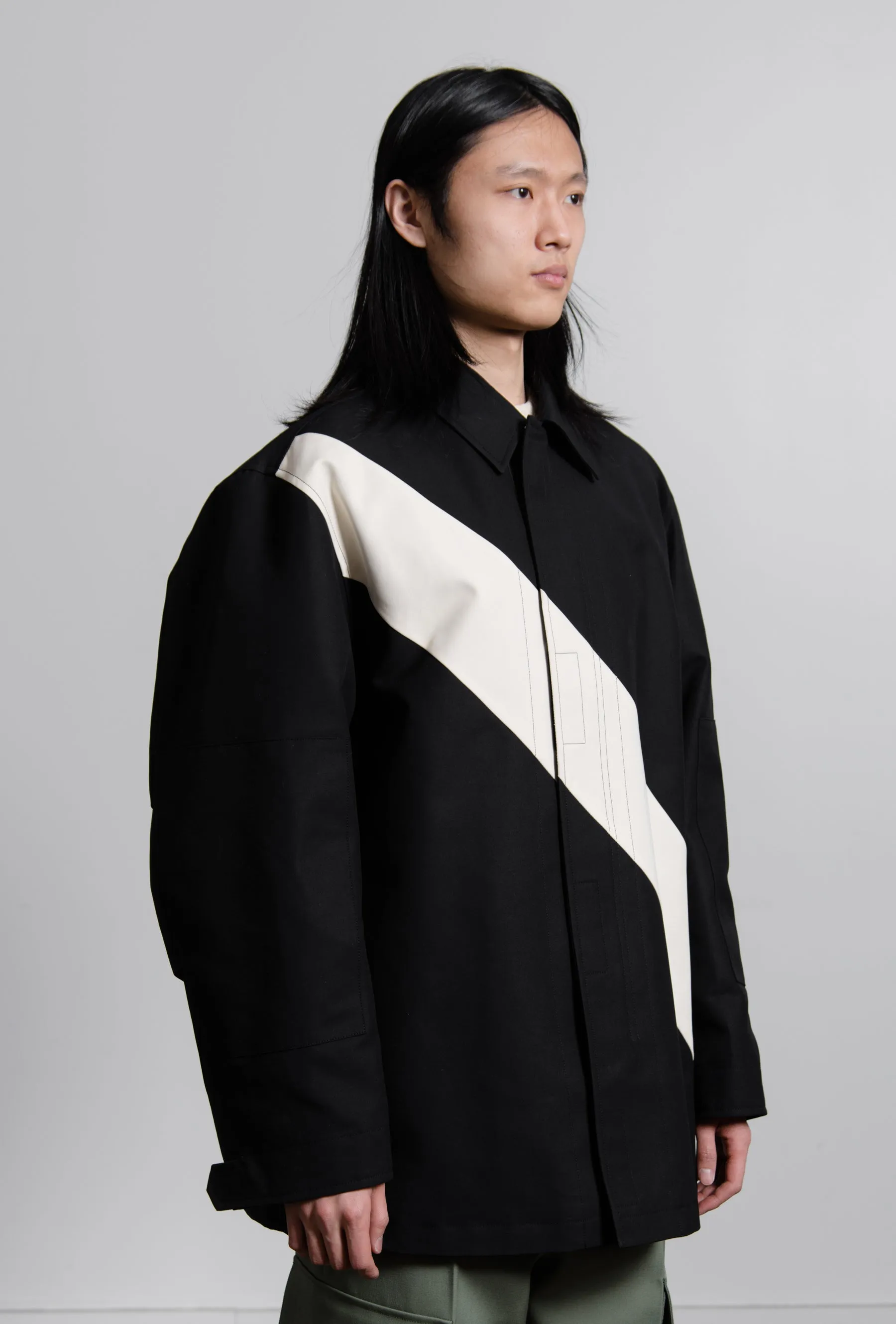 Fine Double Cotton Field Jacket Black JSMU400201 sold by Nomad product image thumbnail 3