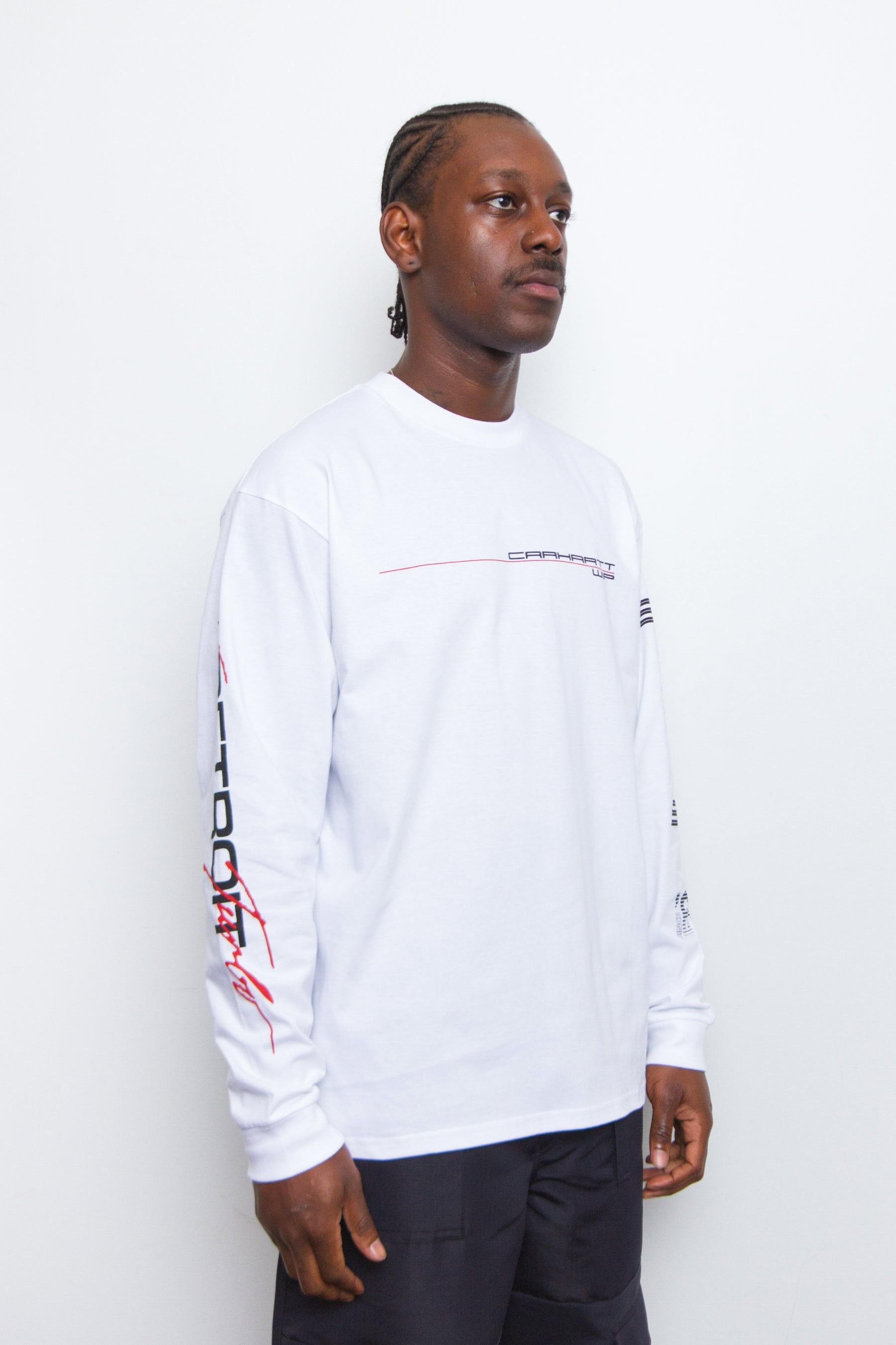 Detroit Turbo Long Sleeve Tee White sold by Nomad product image thumbnail 5