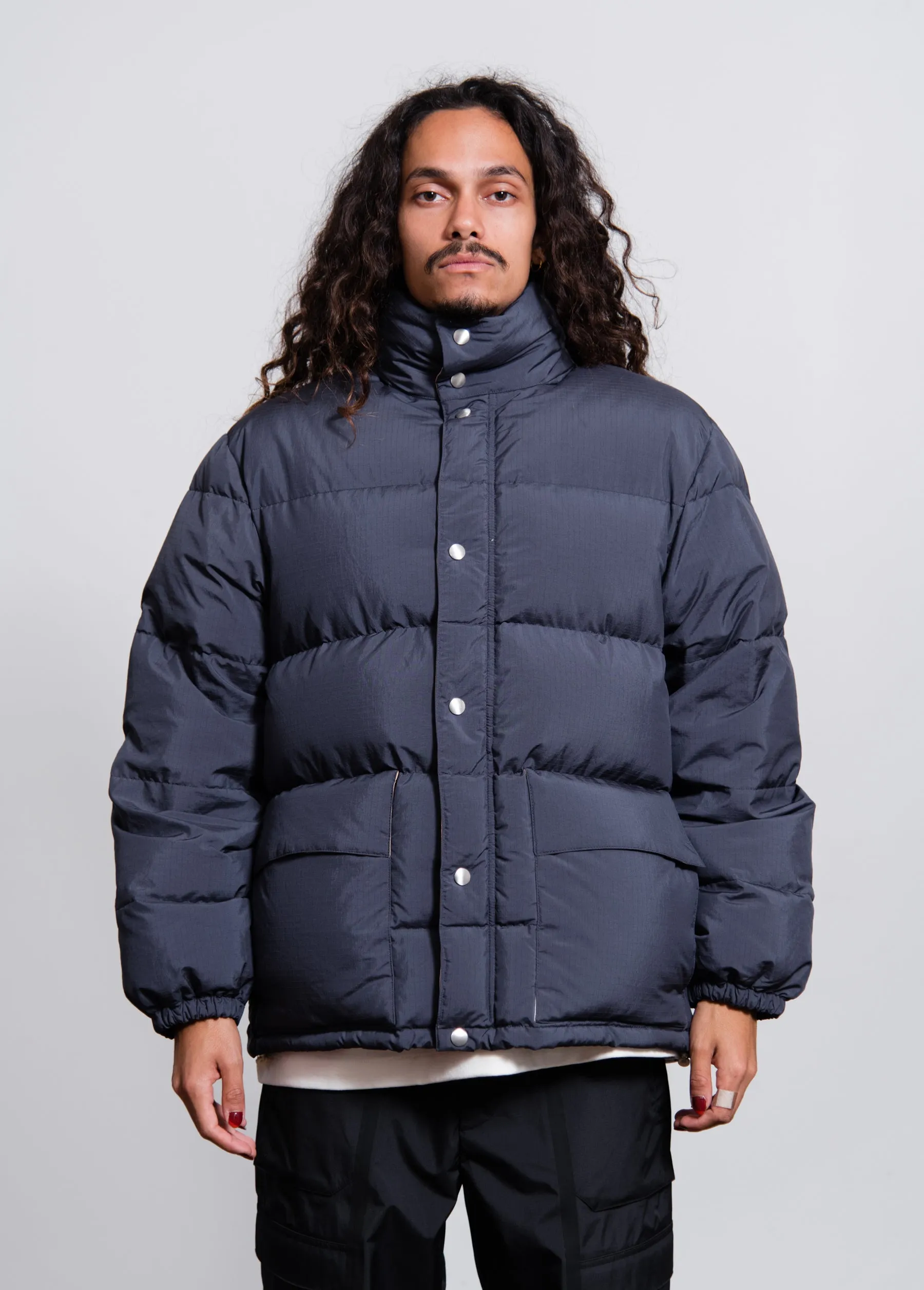 Water Repellent Ripstop Down Jacket Navy sold by Nomad