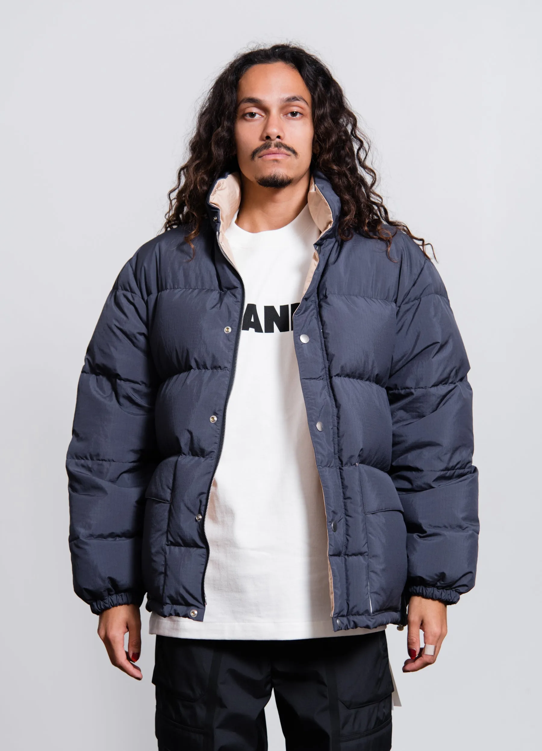 Water Repellent Ripstop Down Jacket Navy sold by Nomad product image thumbnail 3