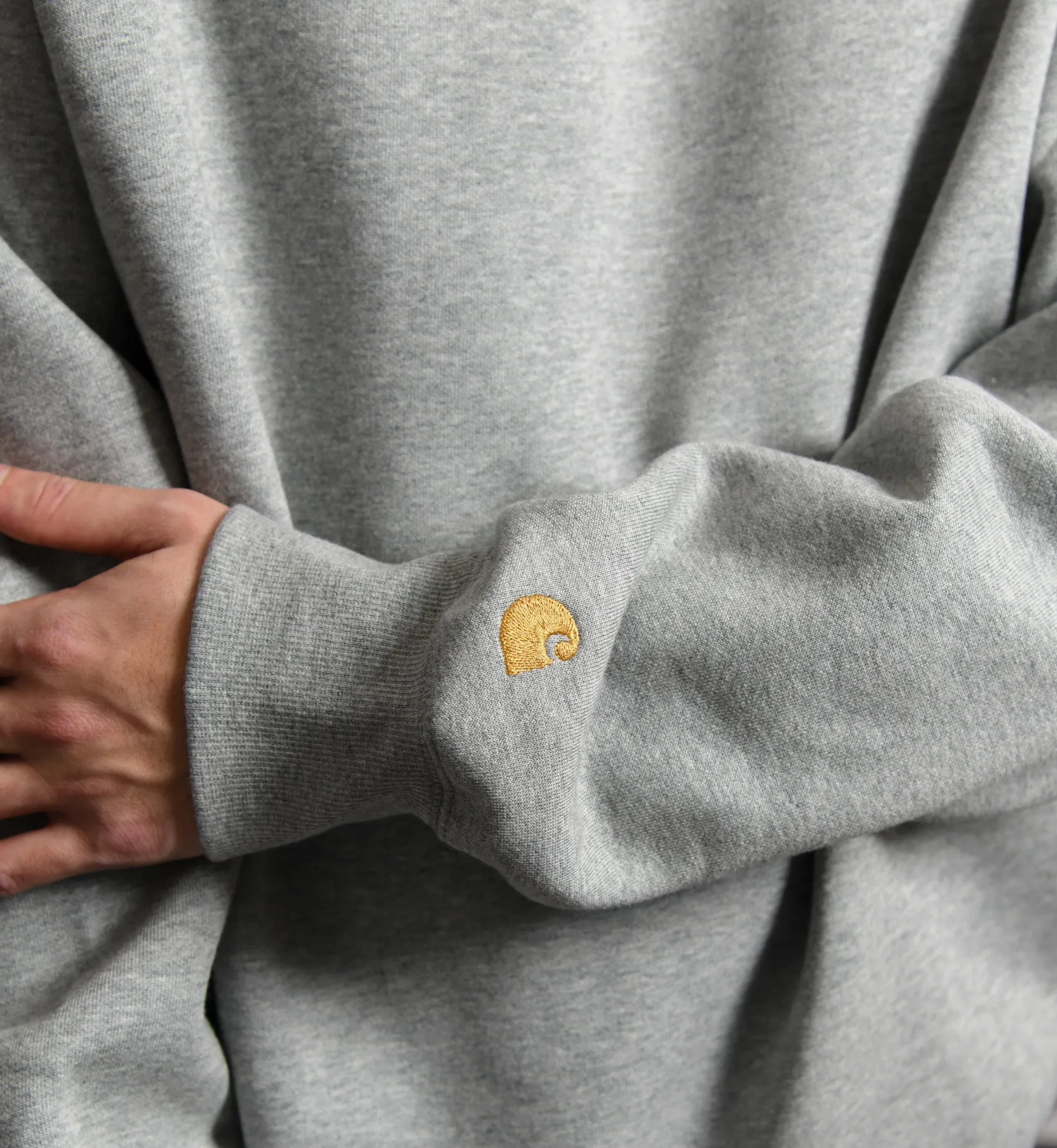 Chase Crewneck Sweater Heather Grey/Gold sold by Nomad product image thumbnail 2