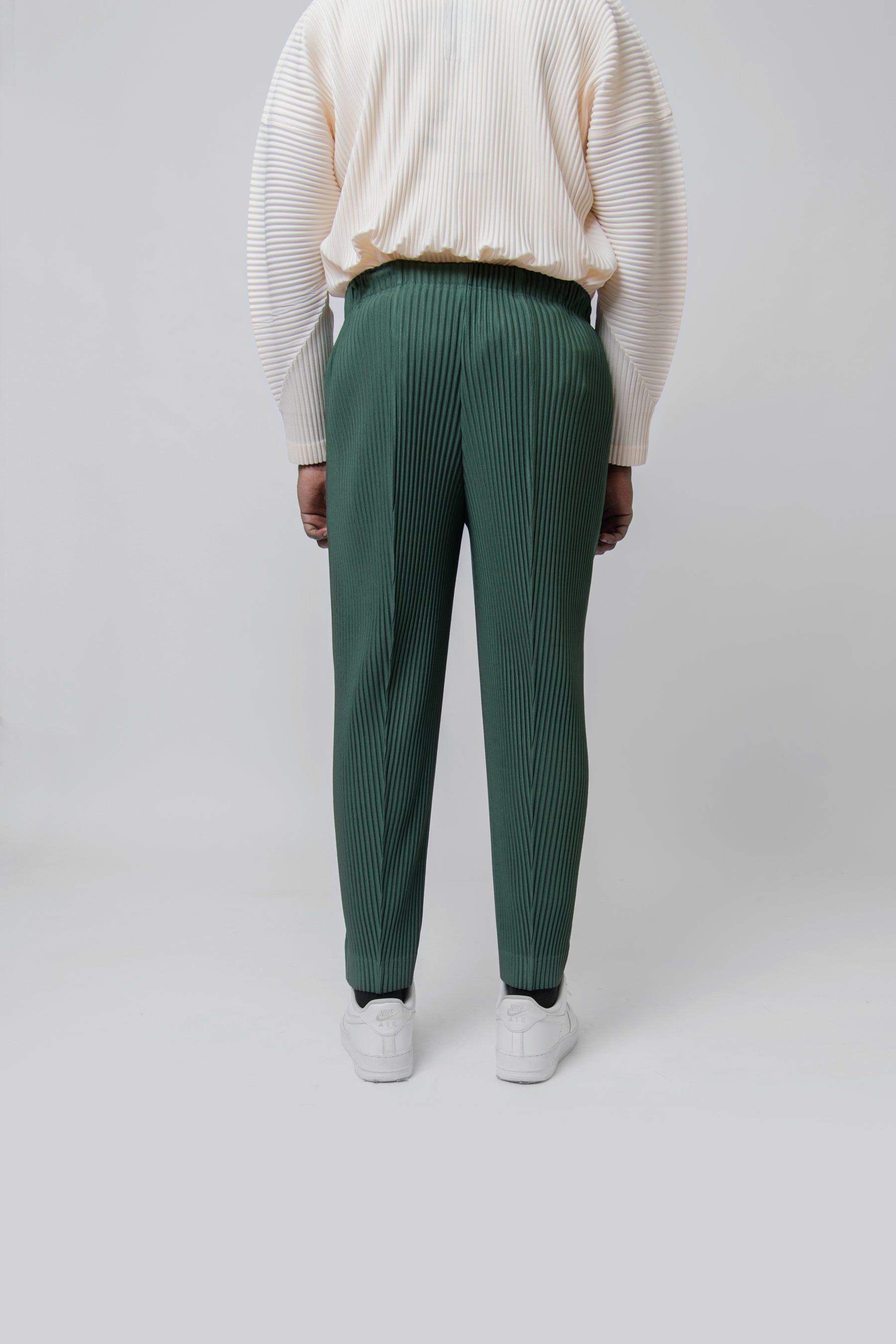 Pleats Bottoms 1 Trouser Bush Green JF126-66 sold by Nomad product image thumbnail 2