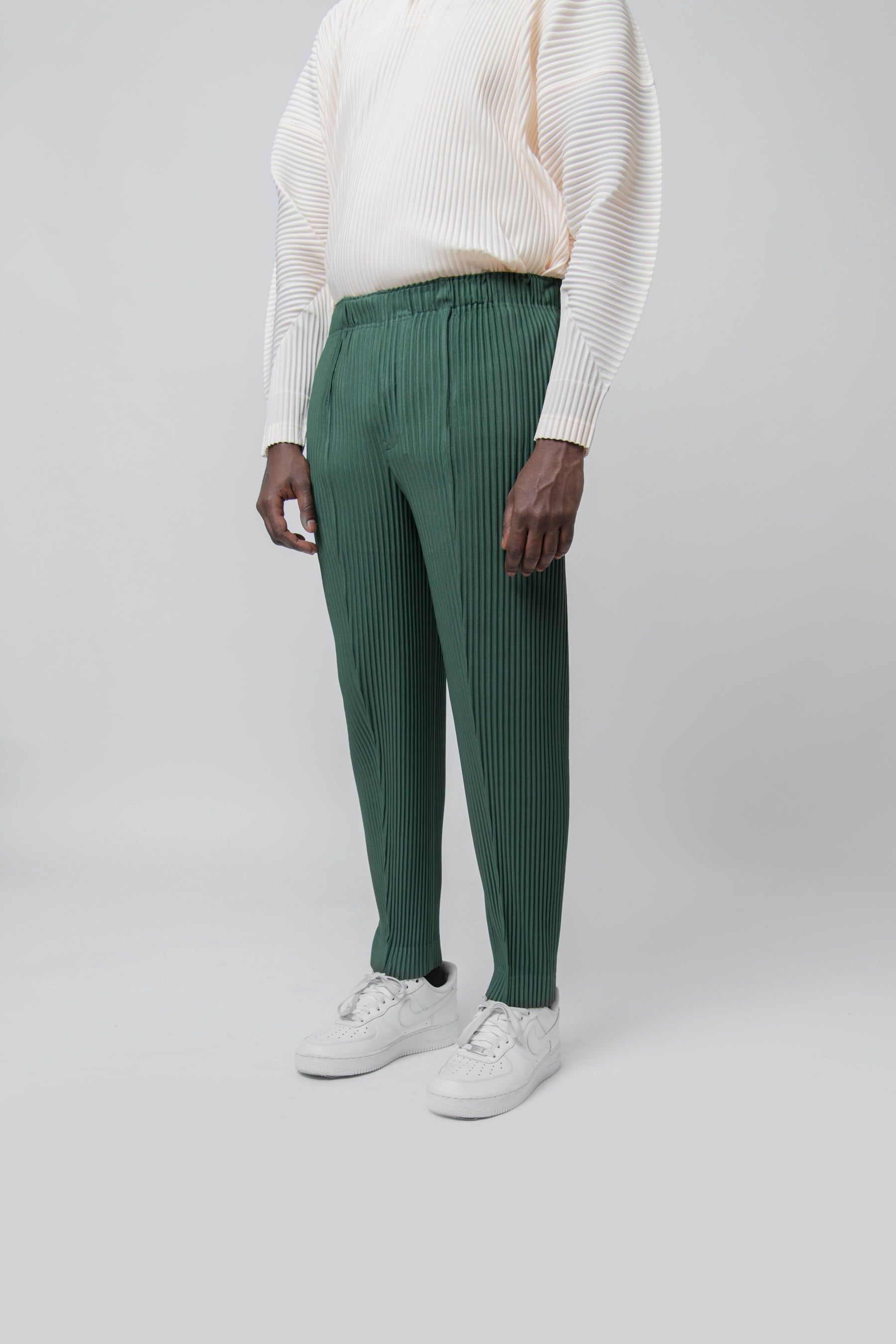 Pleats Bottoms 1 Trouser Bush Green JF126-66 sold by Nomad product image thumbnail 4