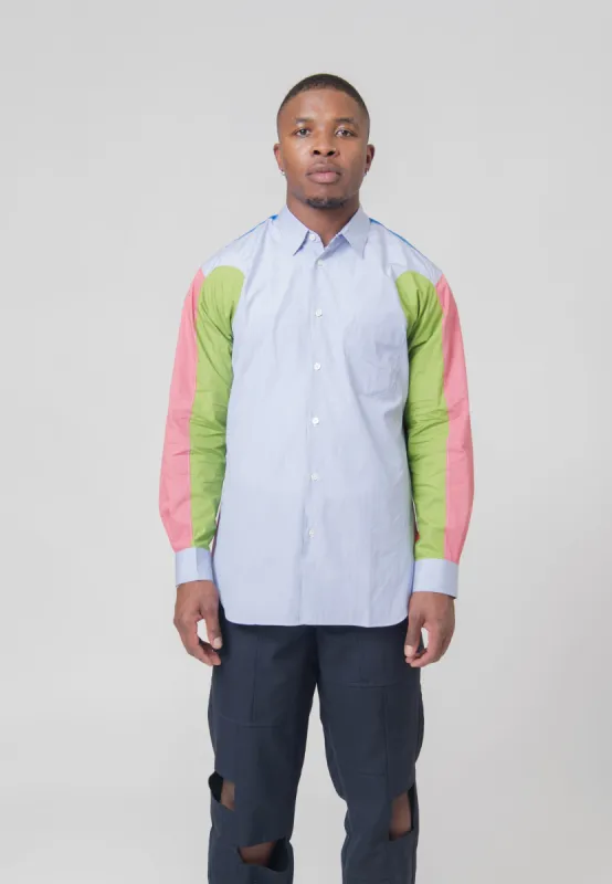 Paneled Multi-Coloured Long Sleeve Shirt FL-B029-W23 sold by Nomad