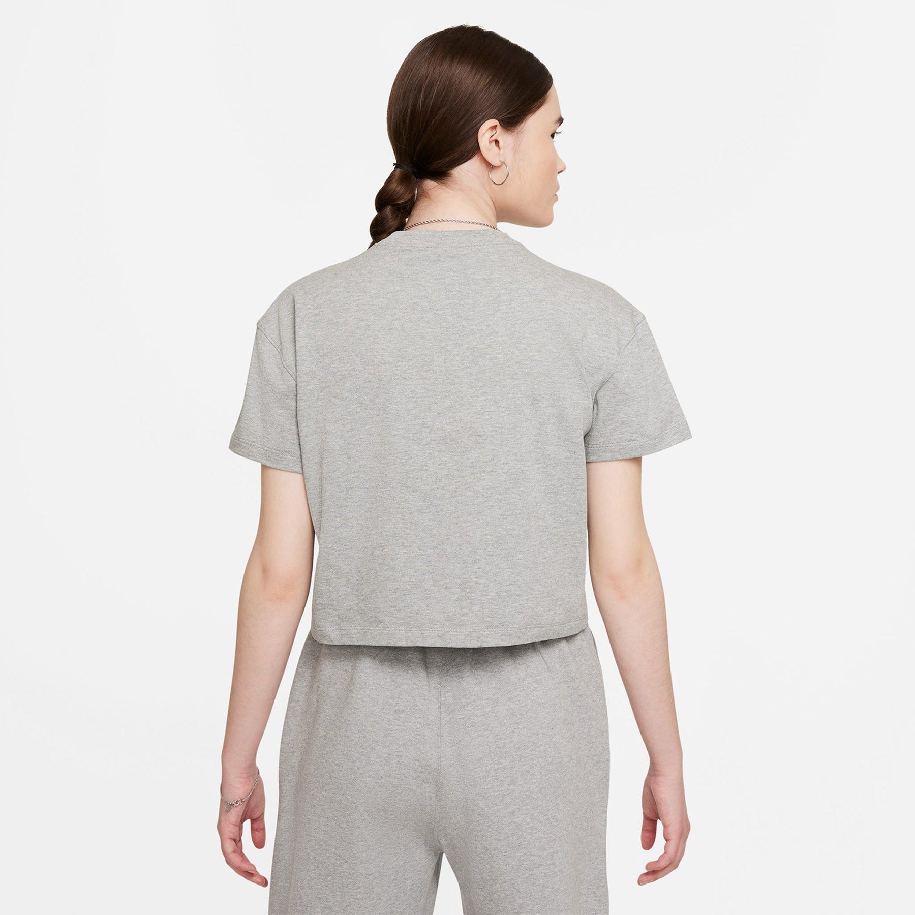 Women's NikeLab Solo Swoosh Tee Dark Grey Heather CV0560-063 sold by Nomad product image thumbnail 3