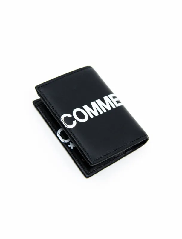 Huge Logo Bifold Wallet Black SA0641HL made by Comme des Garcons