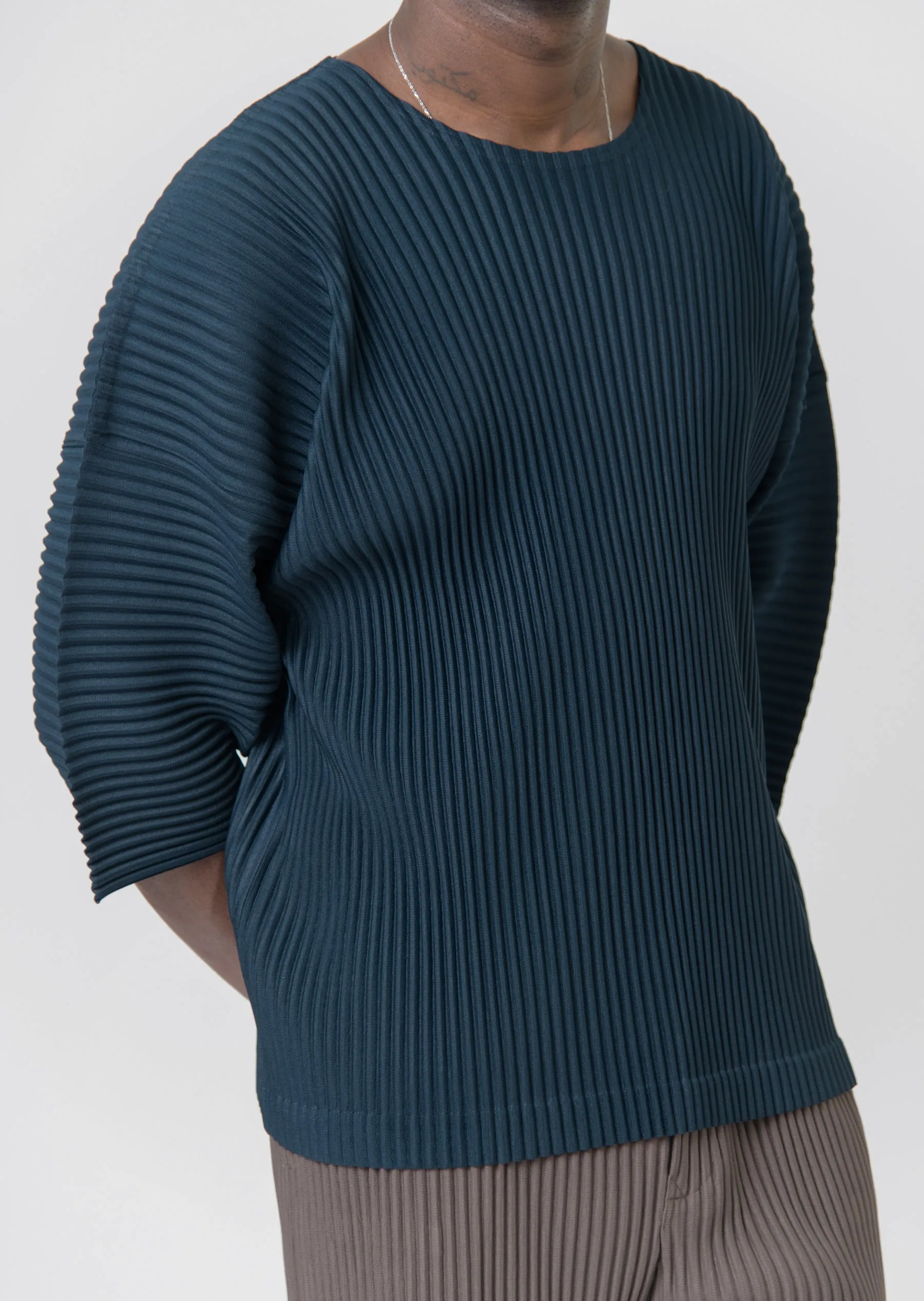 MC May Pleated Tee Deep Indigo JK119-76 sold by Nomad product image thumbnail 2