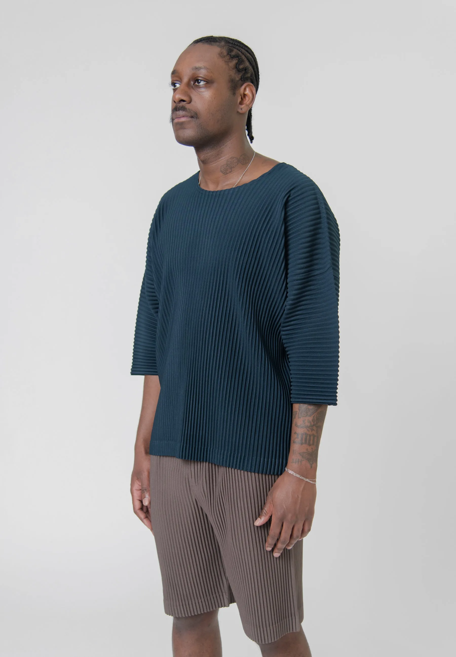 MC May Pleated Tee Deep Indigo JK119-76 sold by Nomad product image thumbnail 3