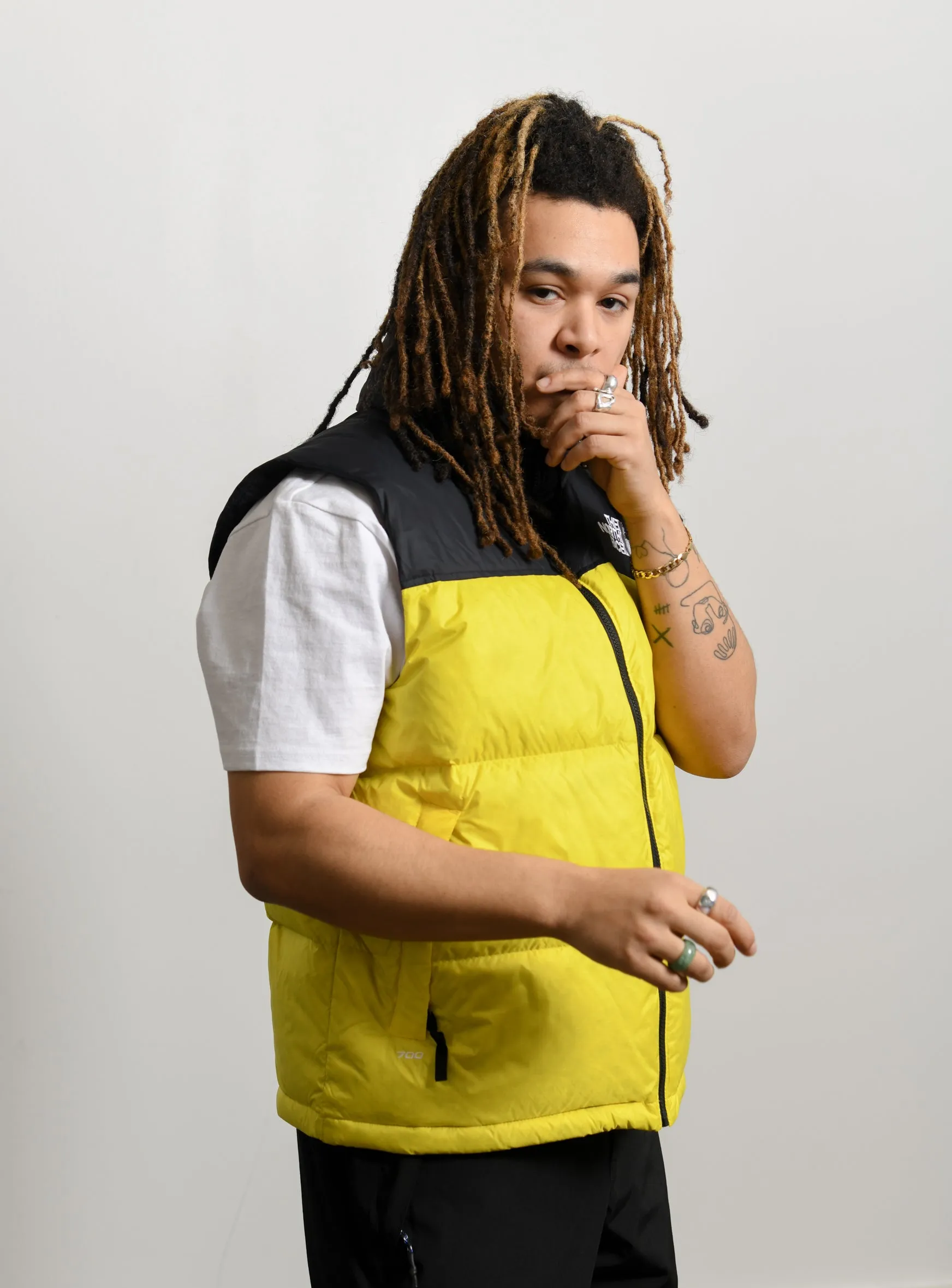 1996 Retro Nuptse Vest Lemon sold by Nomad product image thumbnail 3