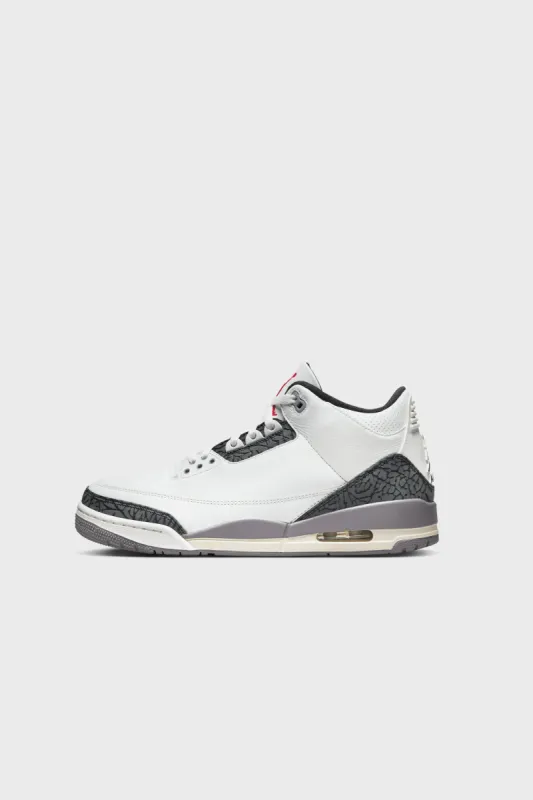 Air Jordan 3 Retro Summit White/Fire Red-Cement Grey CT8532-106 sold by Nomad