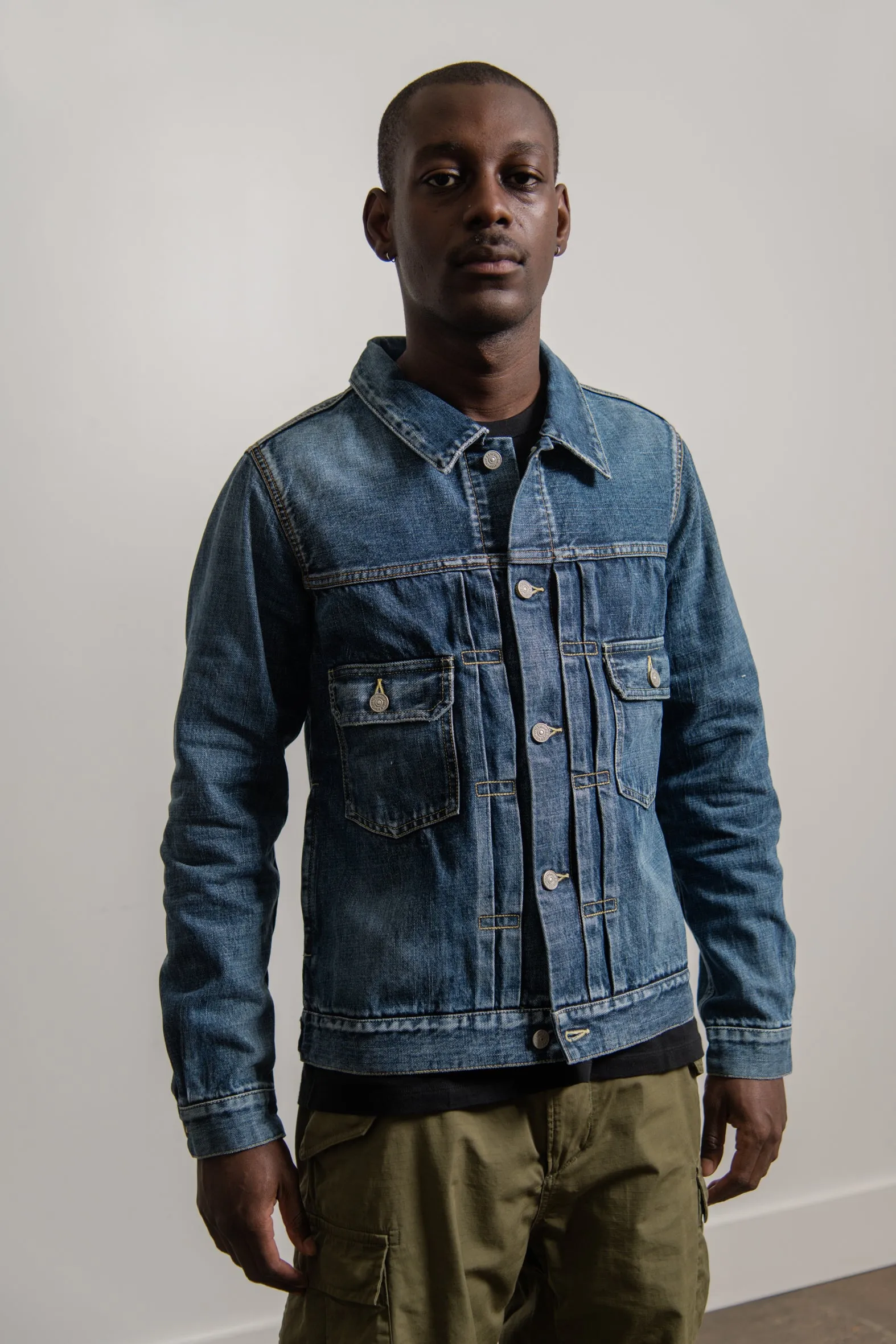 Social Sculpture 101 JKT DMGD-1001 Indigo sold by Nomad product image thumbnail 3