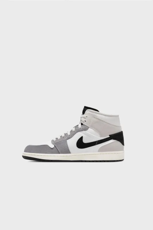 Air Jordan 1 Mid SE Craft Cement Grey/Black DZ4136-002 sold by Nomad