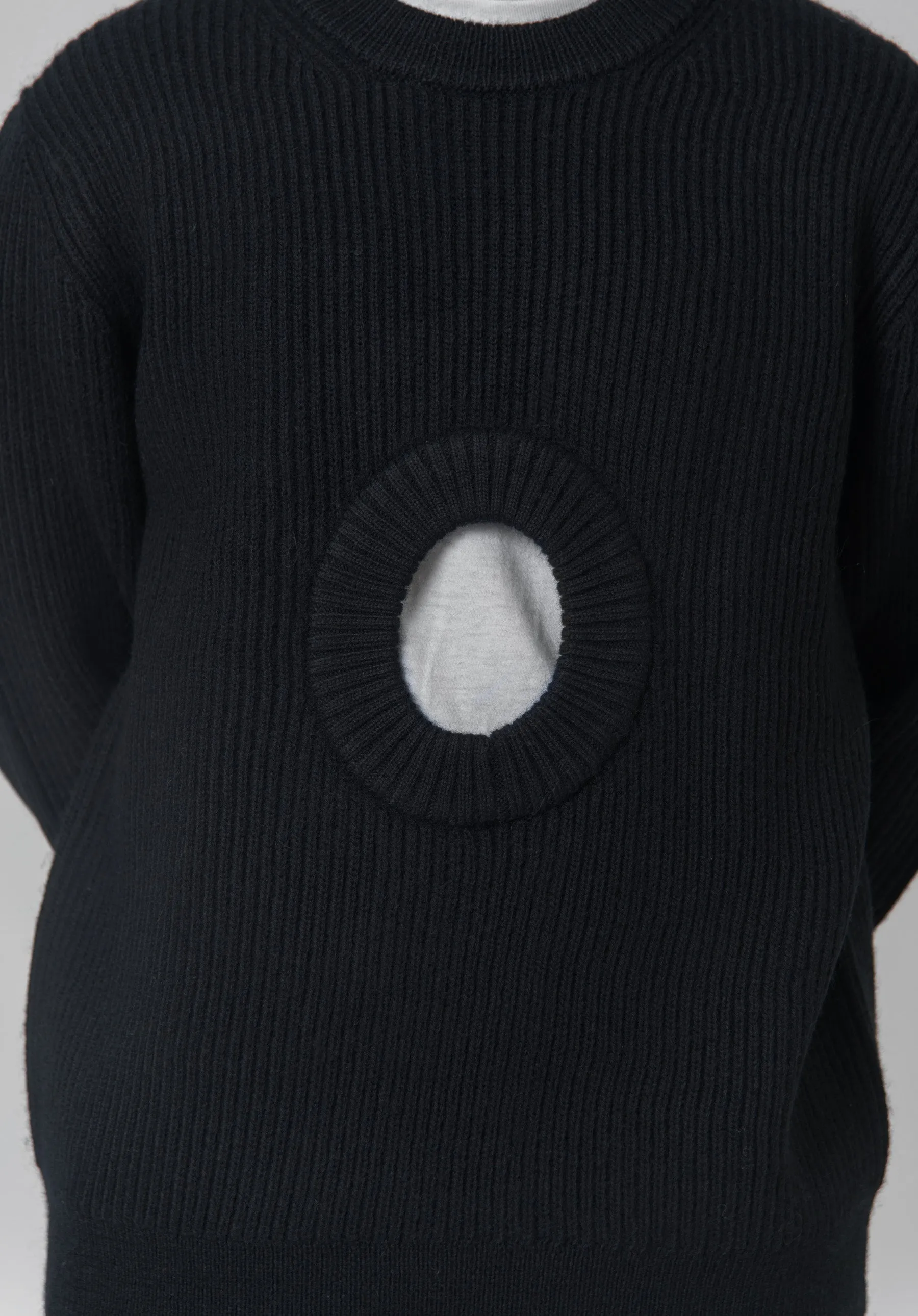 Organic Wool Hole Sweater Black sold by Nomad product image thumbnail 2
