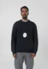 Organic Wool Hole Sweater Black sold by Nomad