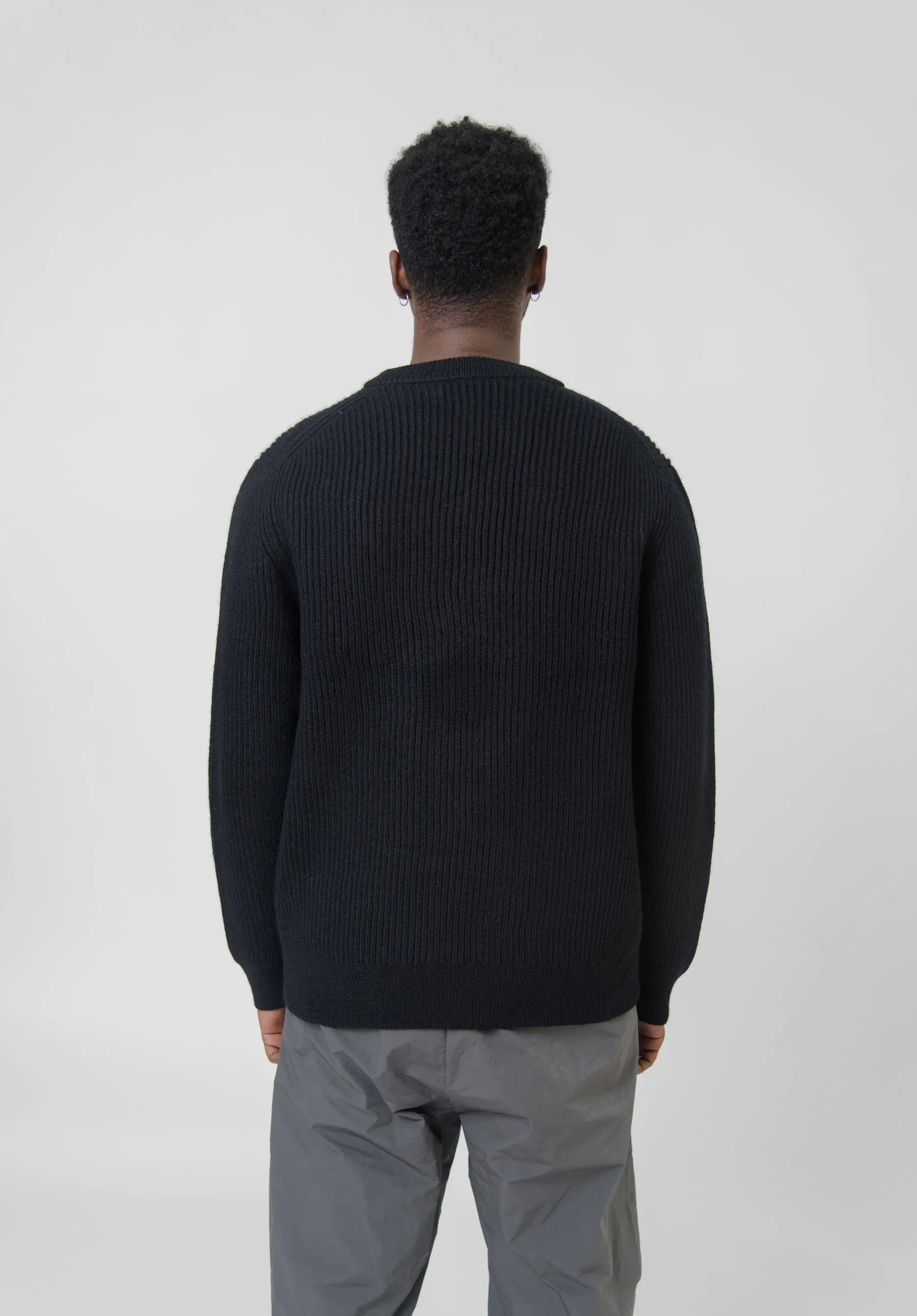 Organic Wool Hole Sweater Black sold by Nomad product image thumbnail 4