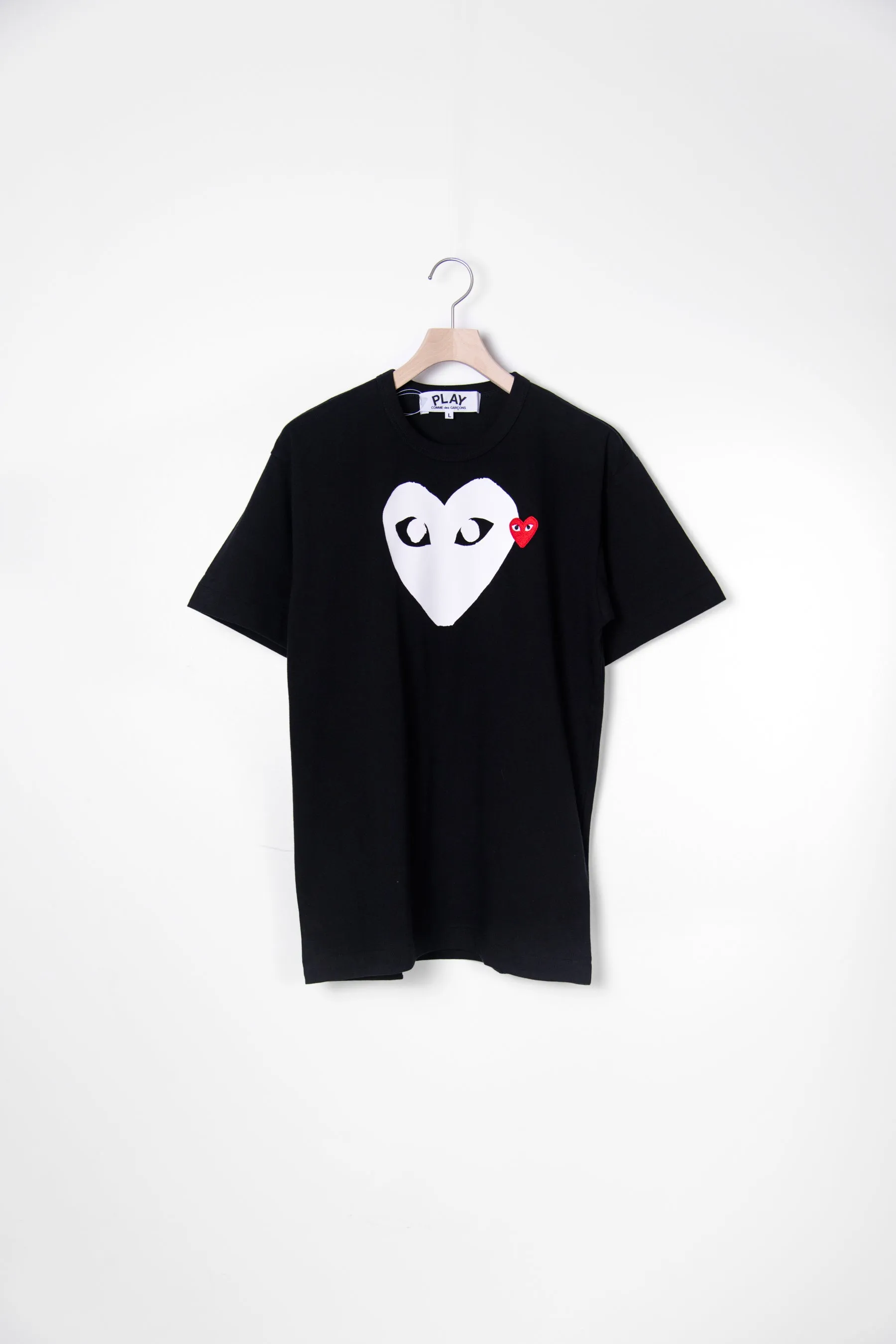Short Sleeve Chest Print Emblem Tee Black/White/Red T116 sold by Nomad product image thumbnail 2