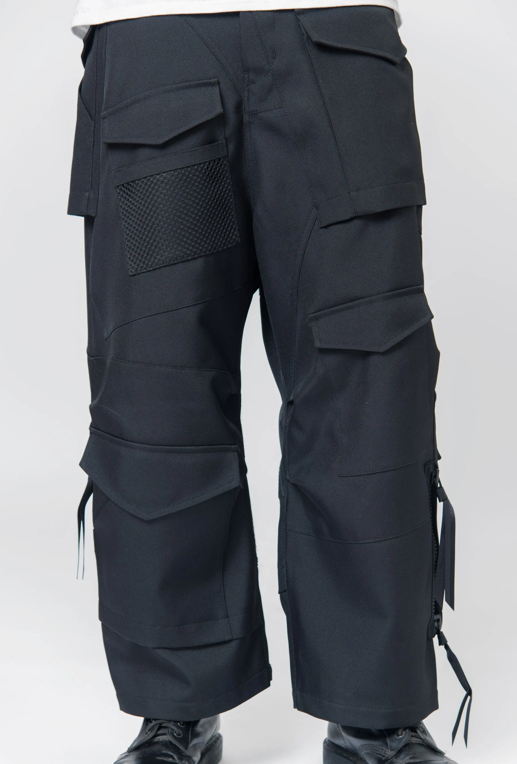 Polyester Canvas Cargo Pant Black WM-P002-051 sold by Nomad product image thumbnail 2