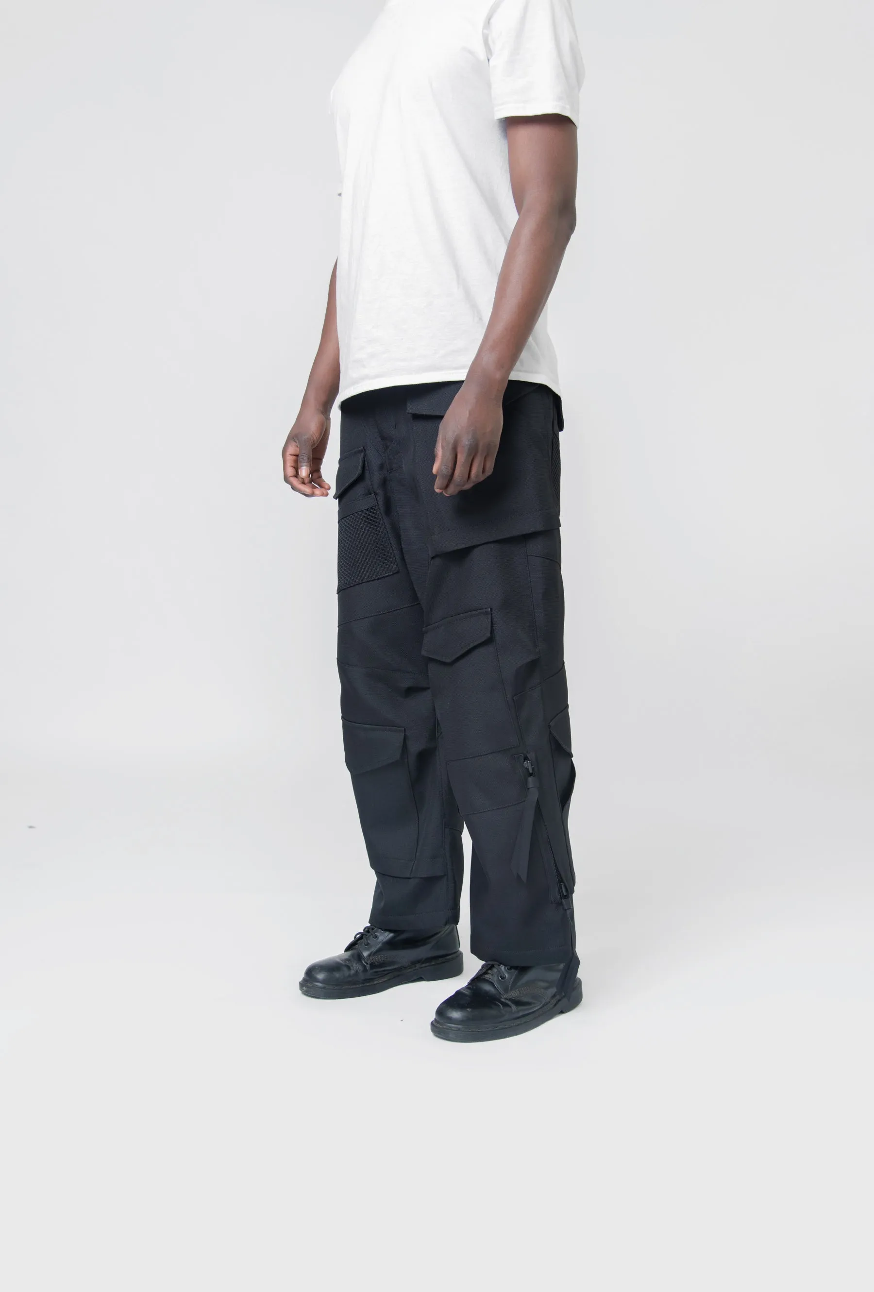 Polyester Canvas Cargo Pant Black WM-P002-051 sold by Nomad product image thumbnail 4