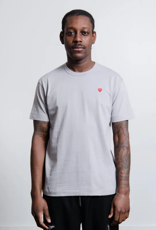 Short Sleeve Mini Emblem Tee Grey T314 sold by Nomad