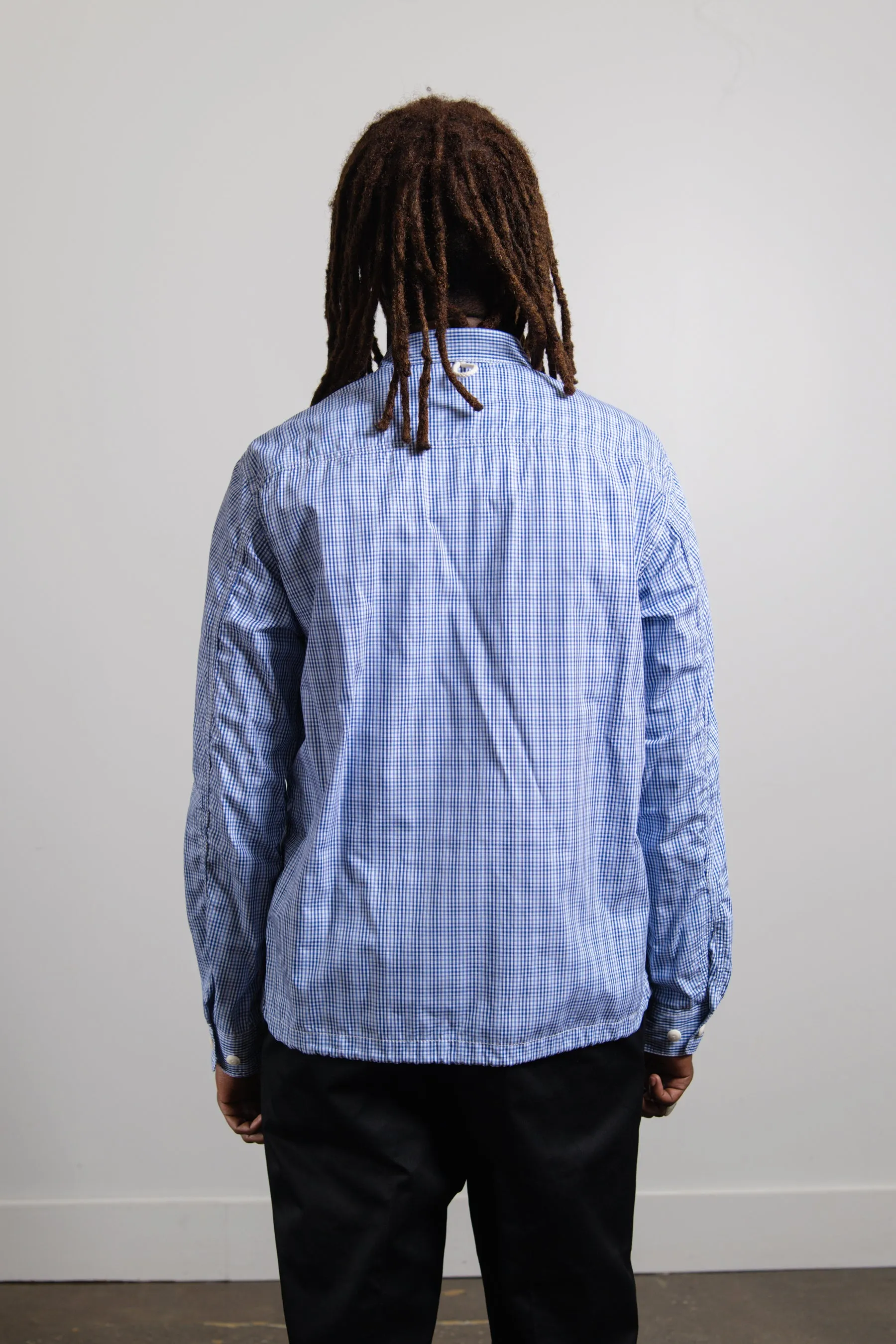 Cotton Check Jacket Light Blue/White B908 sold by Nomad product image thumbnail 5