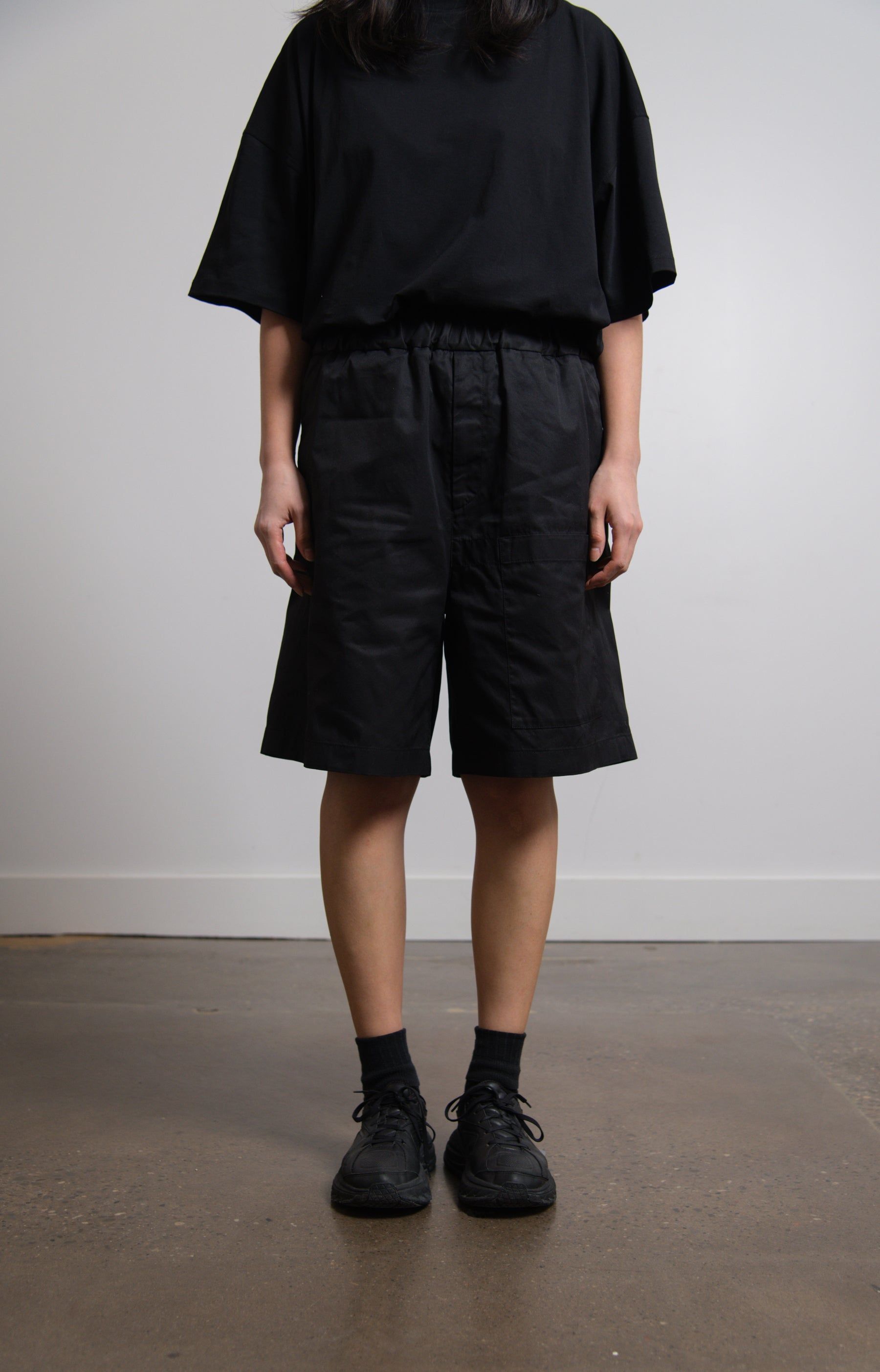 Tech Hand Gabardine Short Black sold by Nomad