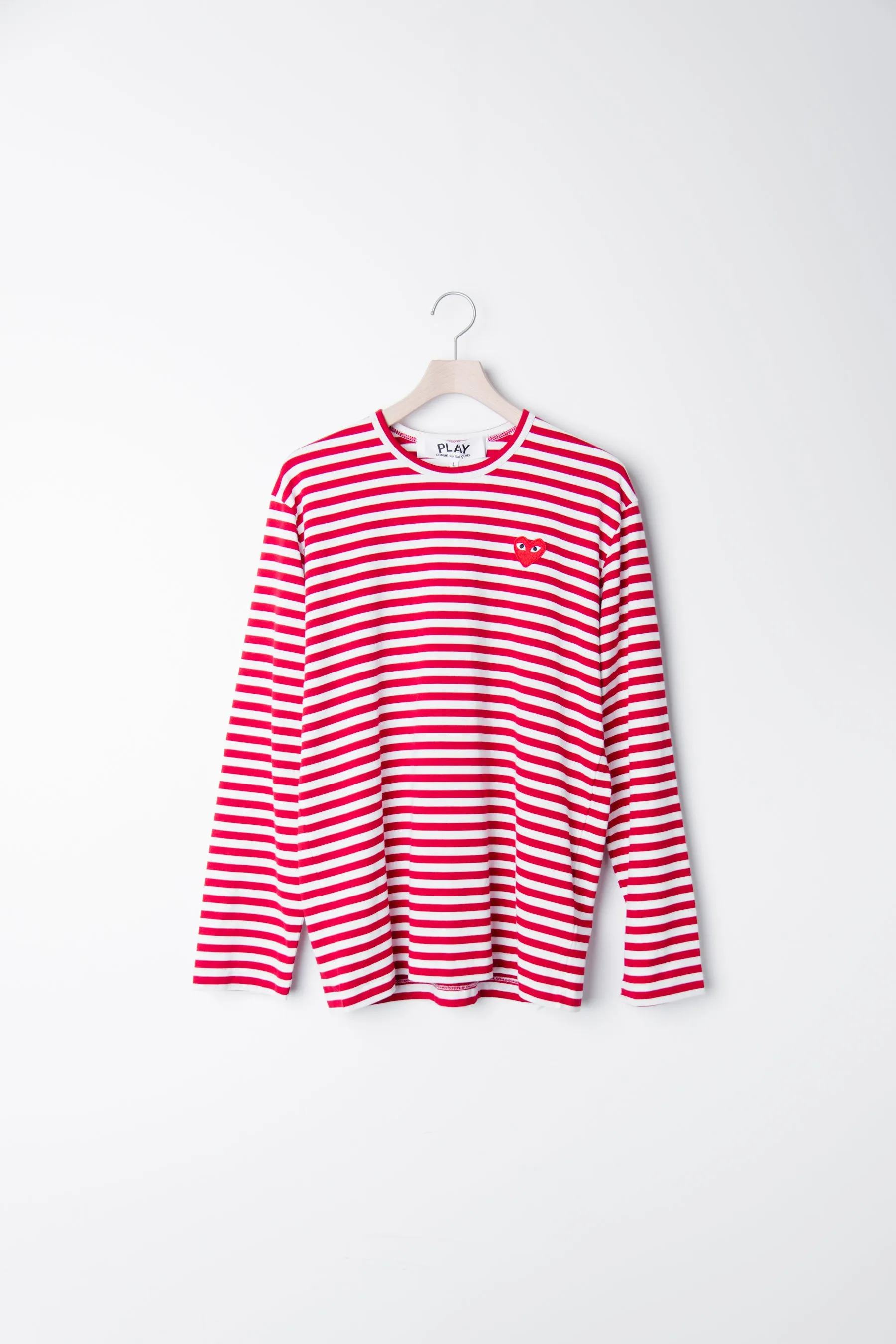 Long Sleeve Striped Emblem Tee Red T164 sold by Nomad product image thumbnail 2