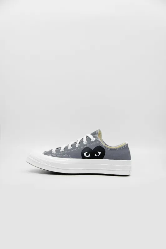 PLAY Single Heart Chuck Taylor Low Steel Grey/Egret/Black K121-001-1 sold by Nomad