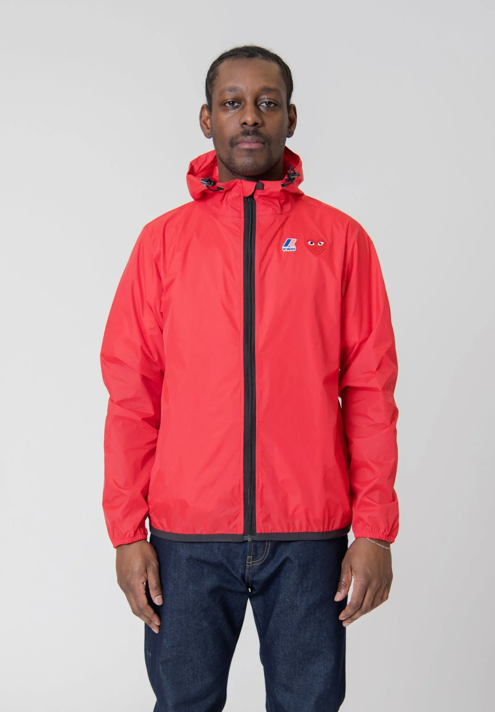 K-WAY Full-Zip Packable Jacket Red J501-2 sold by Nomad
