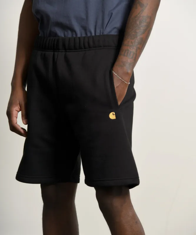 Chase Sweat Short Black/Gold sold by Nomad