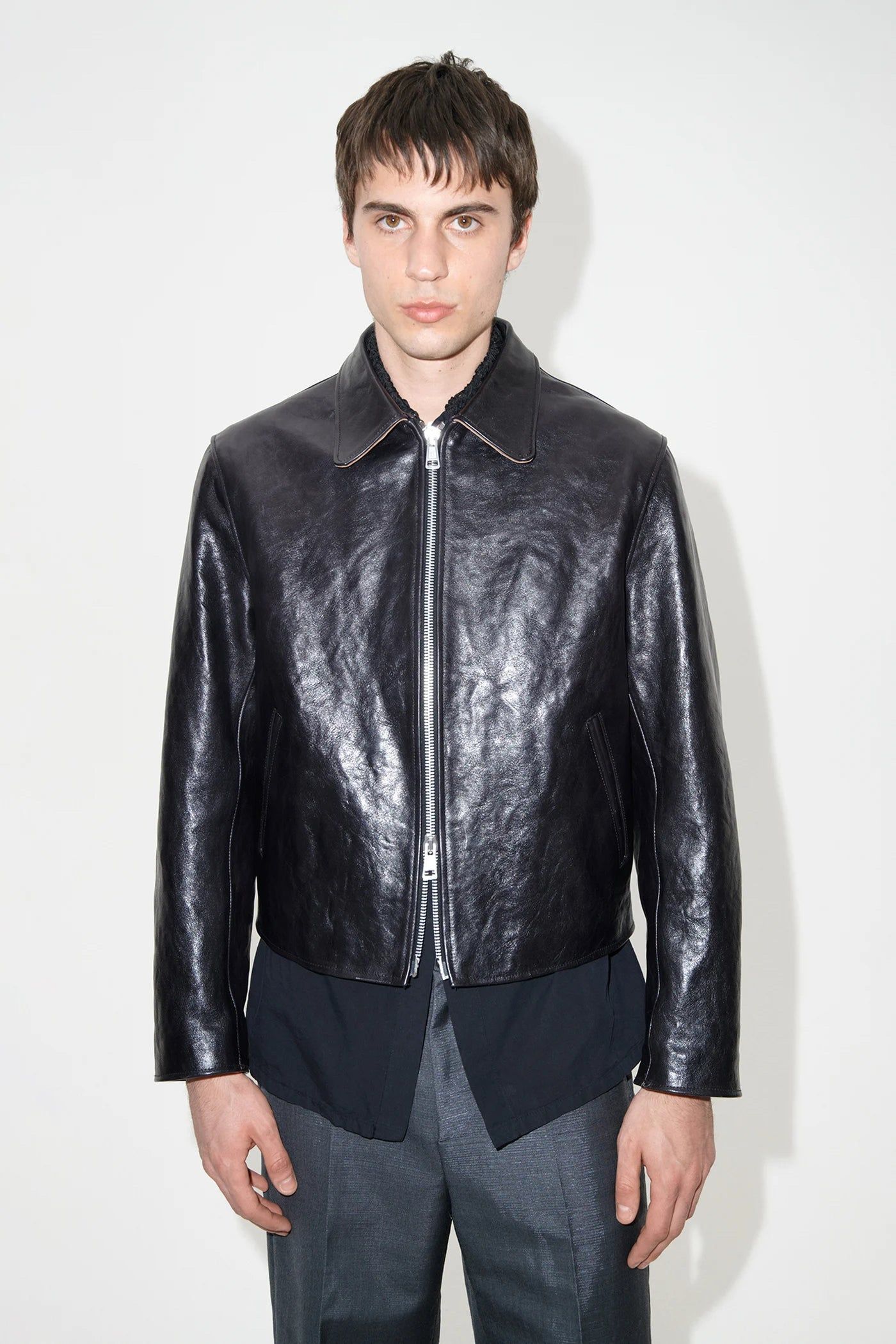 Leather Mini Jacket Black sold by Nomad