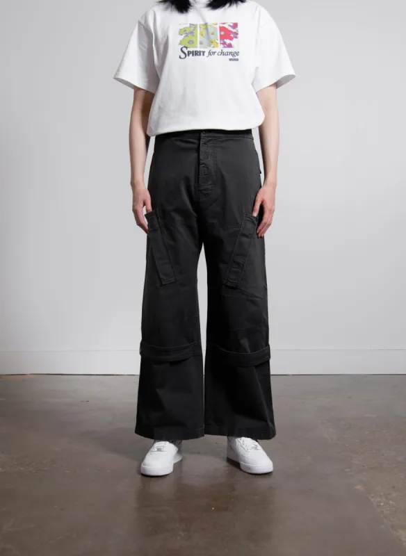 Strapped Cargo Trouser Anthracite Grey TROU000632 sold by Nomad