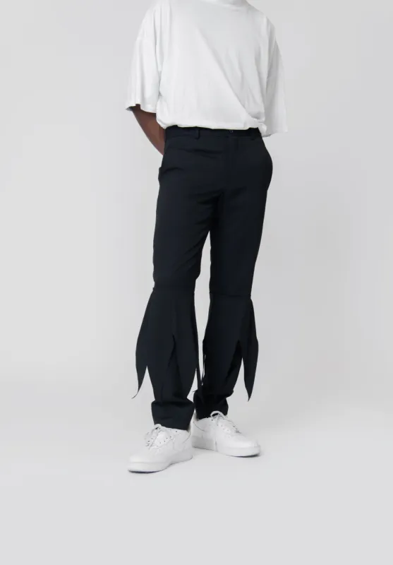 Cut Out Trouser Black PK-P036 sold by Nomad