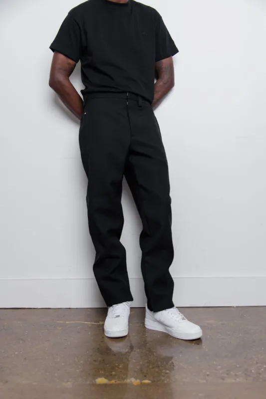 Sharp Wool Canvas Trouser Black J21KA0005 sold by Nomad