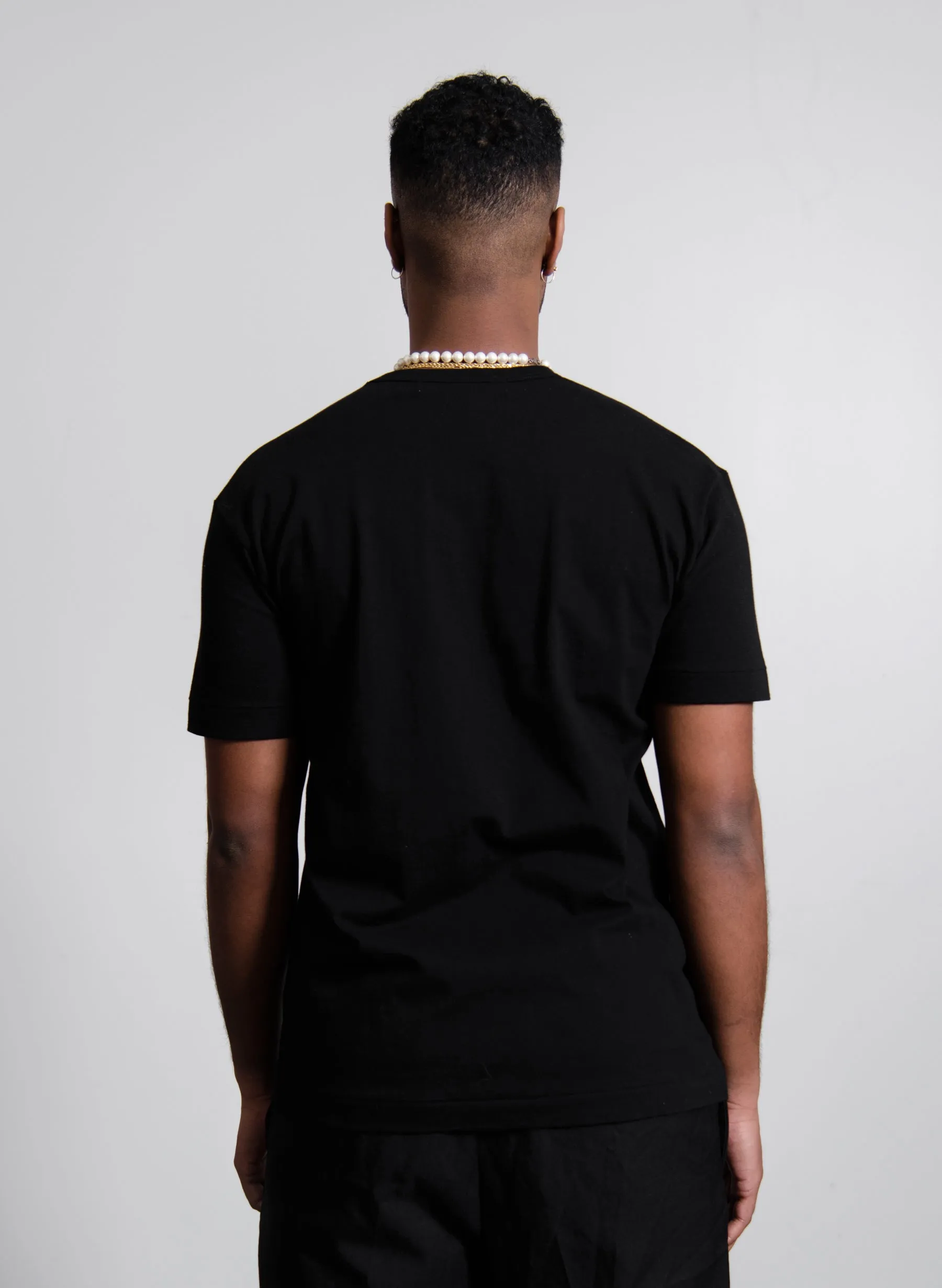 Short Sleeve Mini Emblem Tee Black/Red T200/T304 sold by Nomad product image thumbnail 4