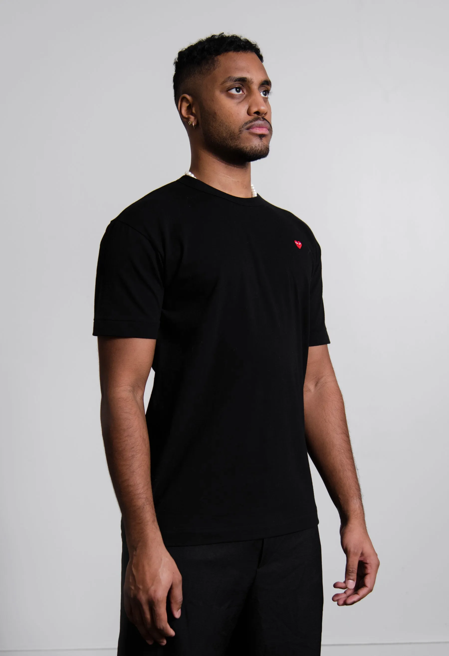 Short Sleeve Mini Emblem Tee Black/Red T200/T304 sold by Nomad product image thumbnail 3