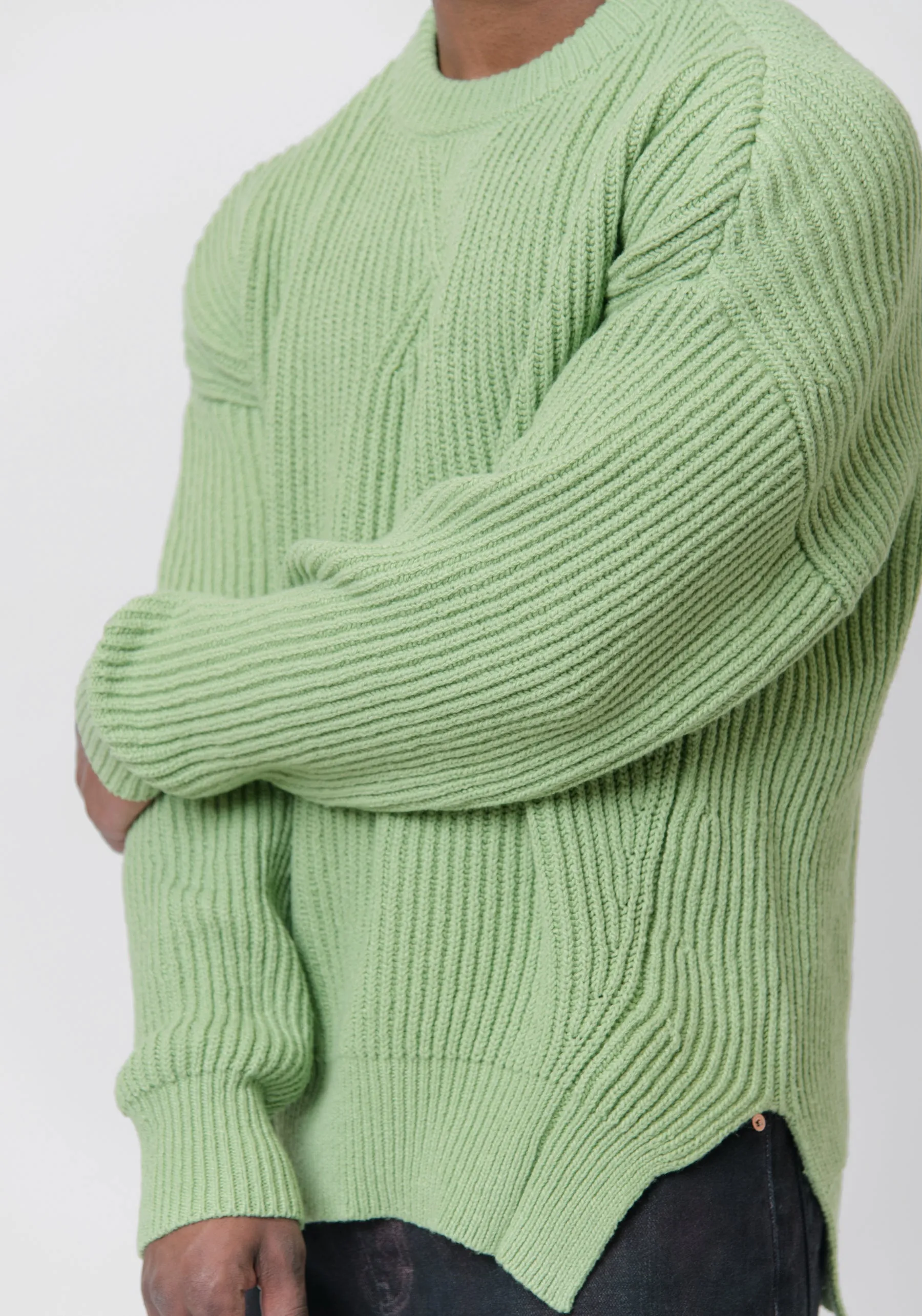 Oversized Knit Sweater Green J22GP0113 sold by Nomad product image thumbnail 2