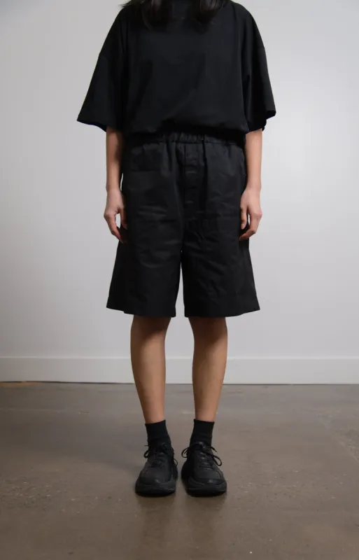 Tech Hand Gabardine Short Black sold by Nomad