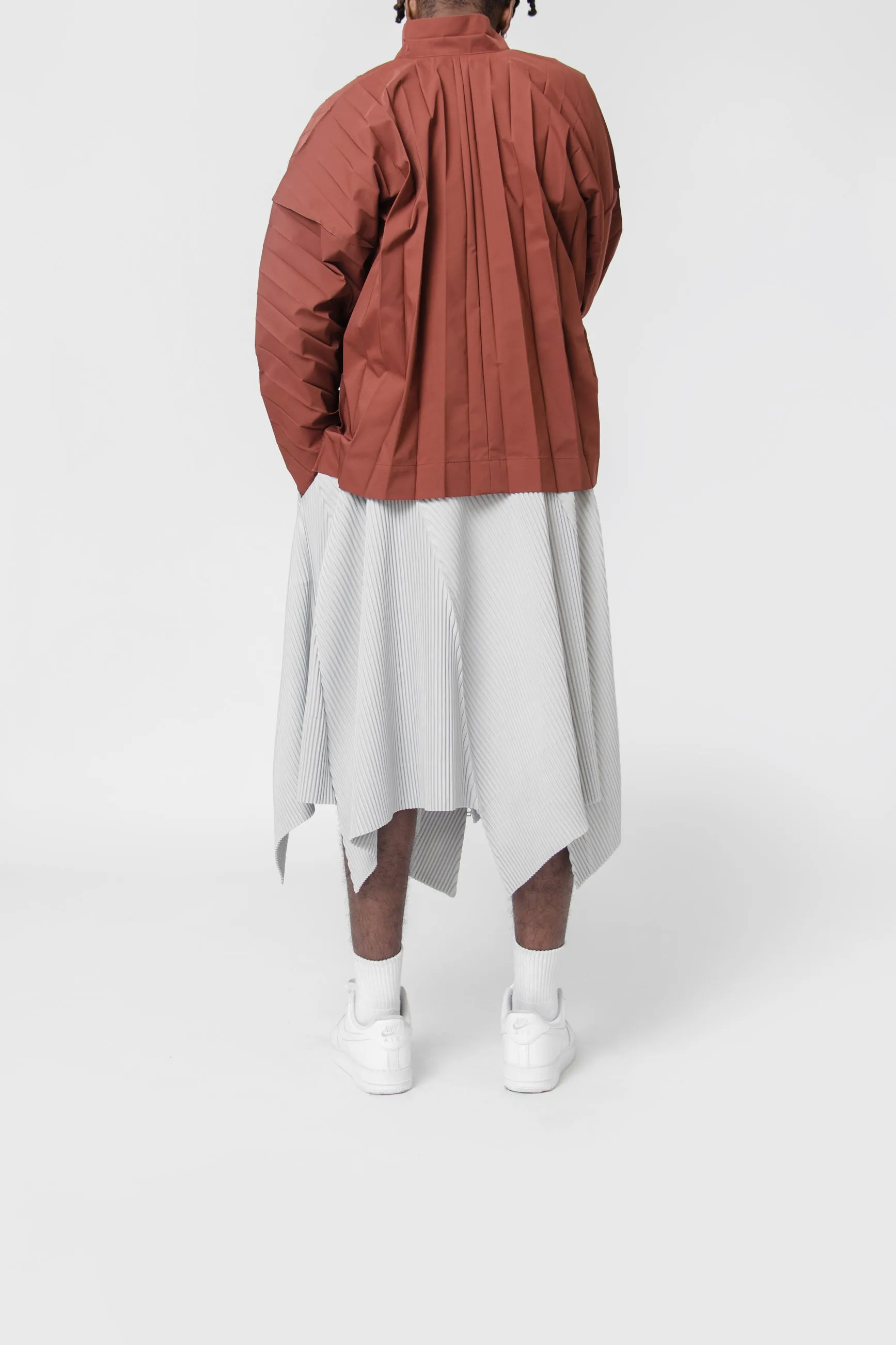 Three By Six Pleated Skirt Light Grey JF382-11 sold by Nomad product image thumbnail 5