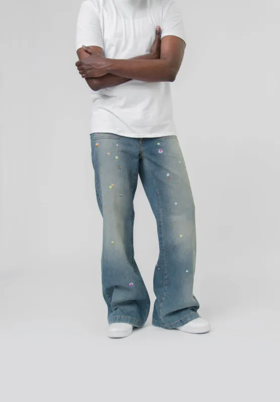 Graphic Denim Mid Blue TROU000820 sold by Nomad