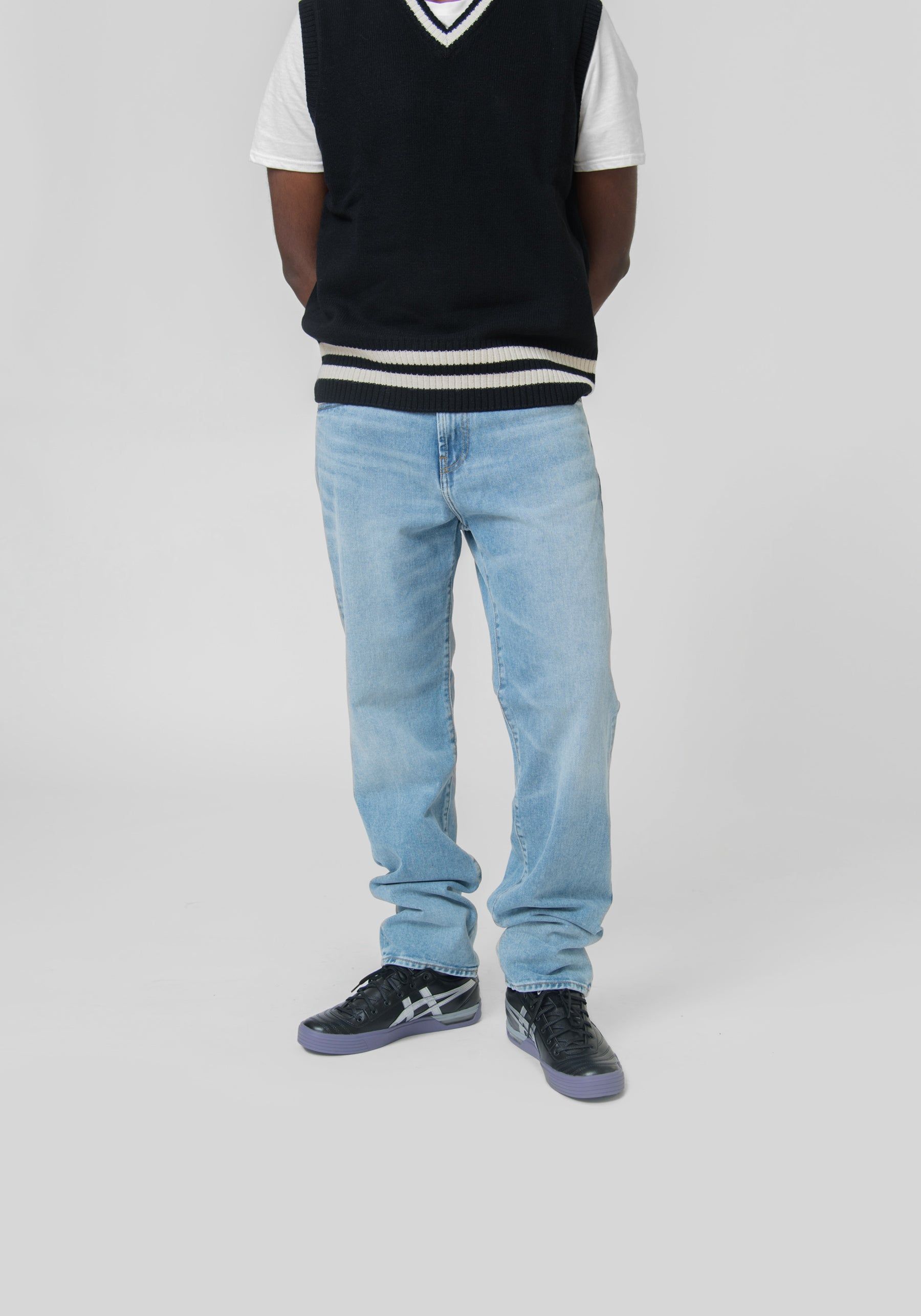 Pontiac Pant Blue Light Used Wash sold by Nomad