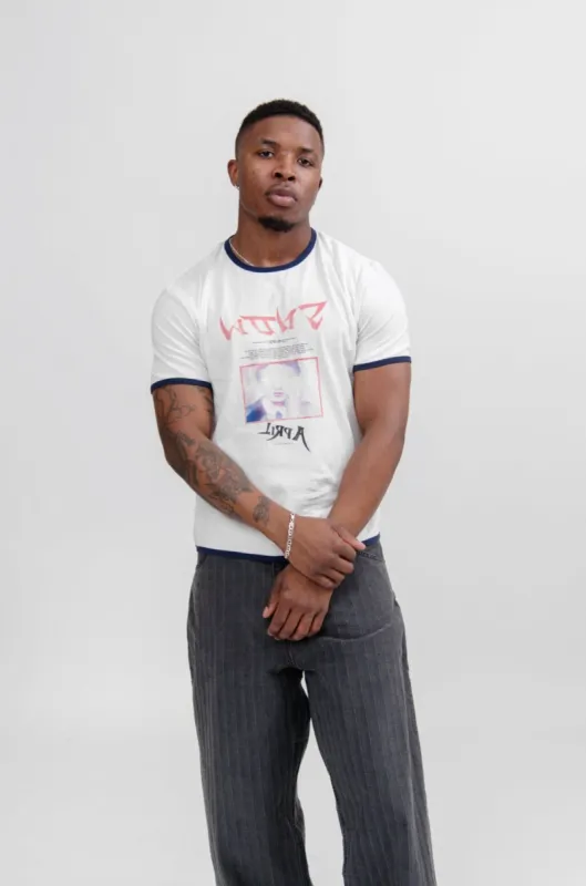 Tanker T-Shirt Snow Shigatsu Print M2246TS sold by Nomad