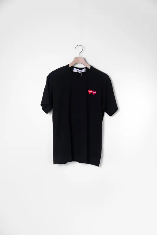 Short Sleeve Double Emblem Tee Black T226 sold by Nomad