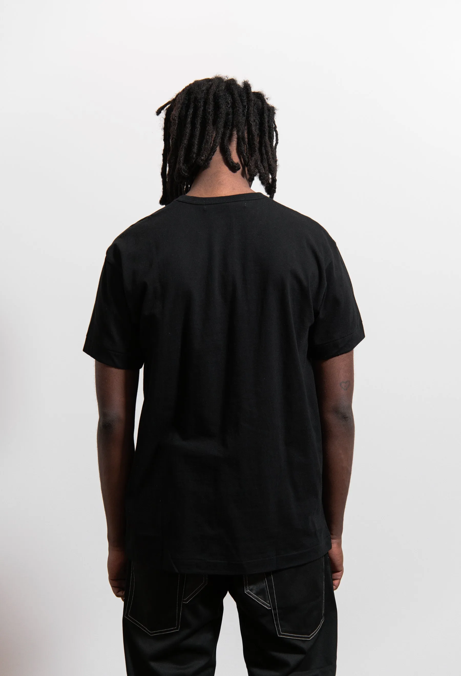Short Sleeve Double Emblem Tee Black T226 sold by Nomad product image thumbnail 4