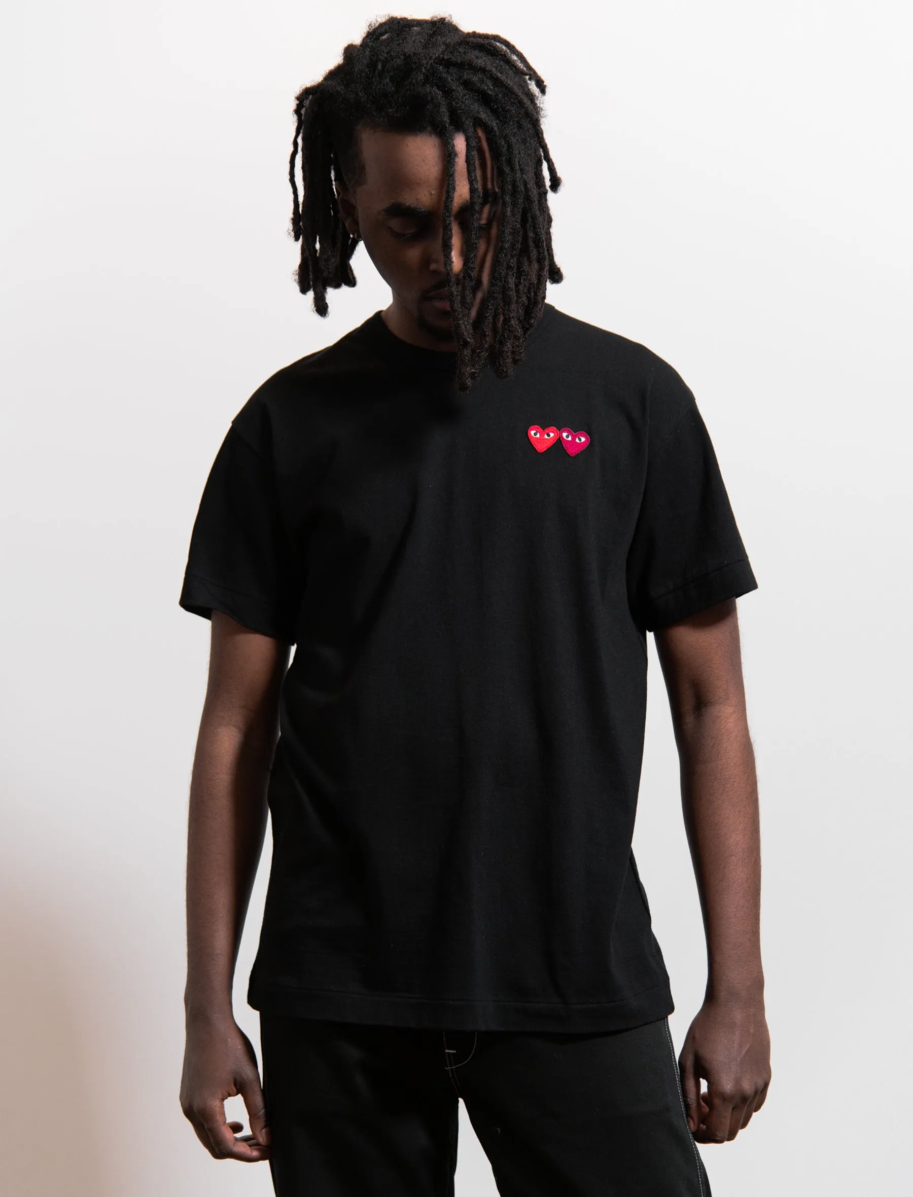 Short Sleeve Double Emblem Tee Black T226 sold by Nomad product image thumbnail 2