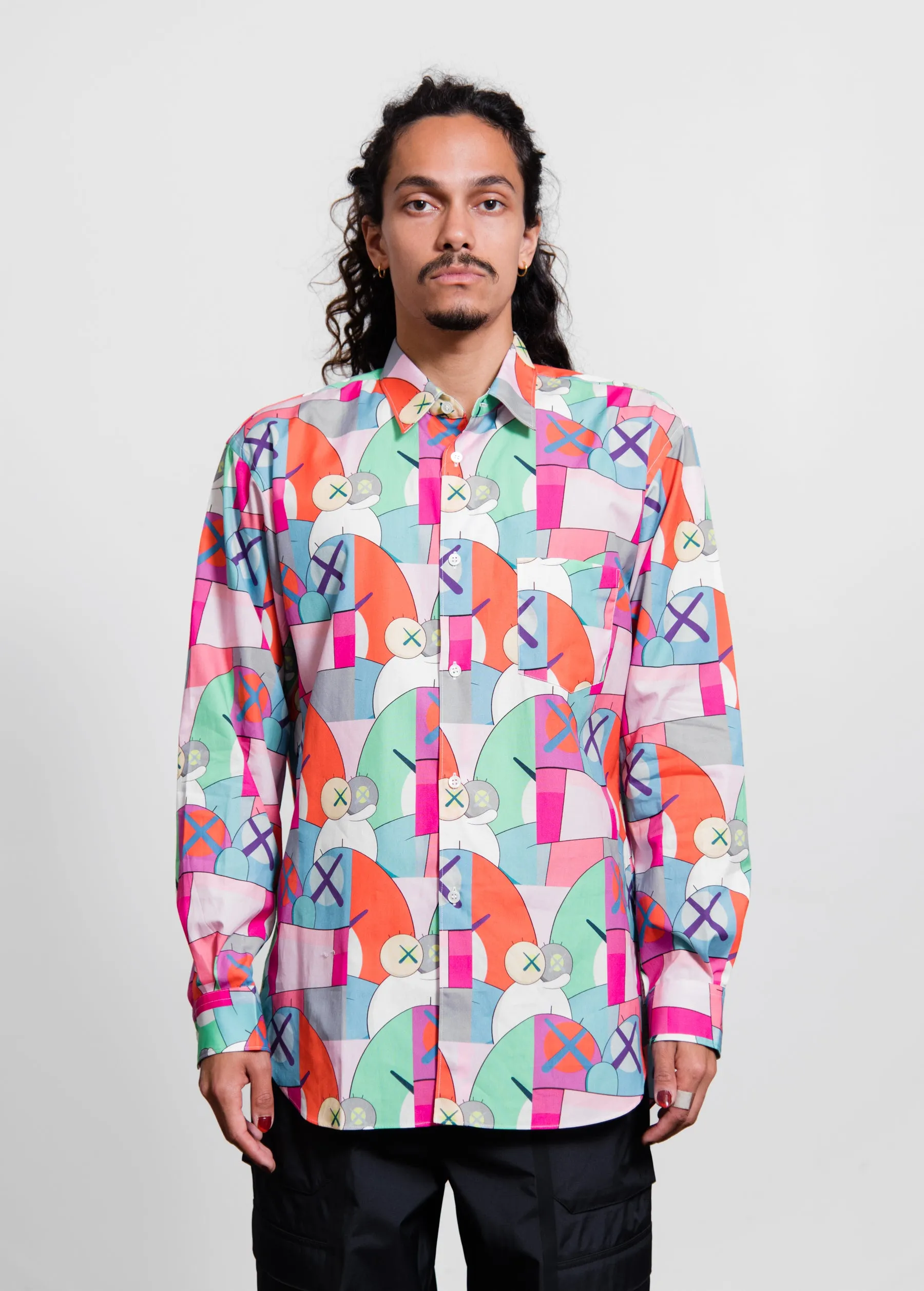 Kaws Eyes Allover Print Shirt Multicolour B019 sold by Nomad