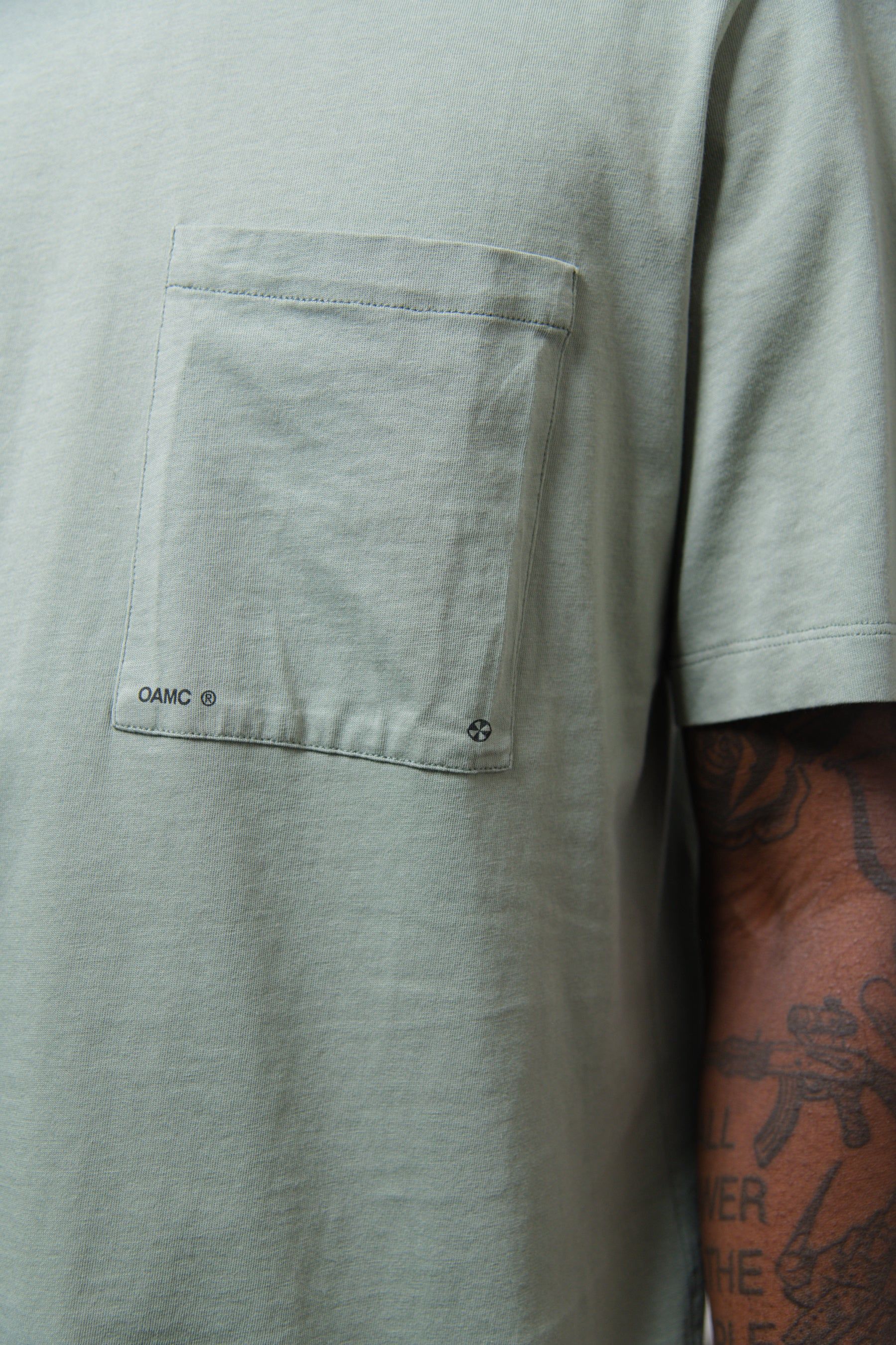 Logo Pocket Tee Cadet Green sold by Nomad product image thumbnail 2